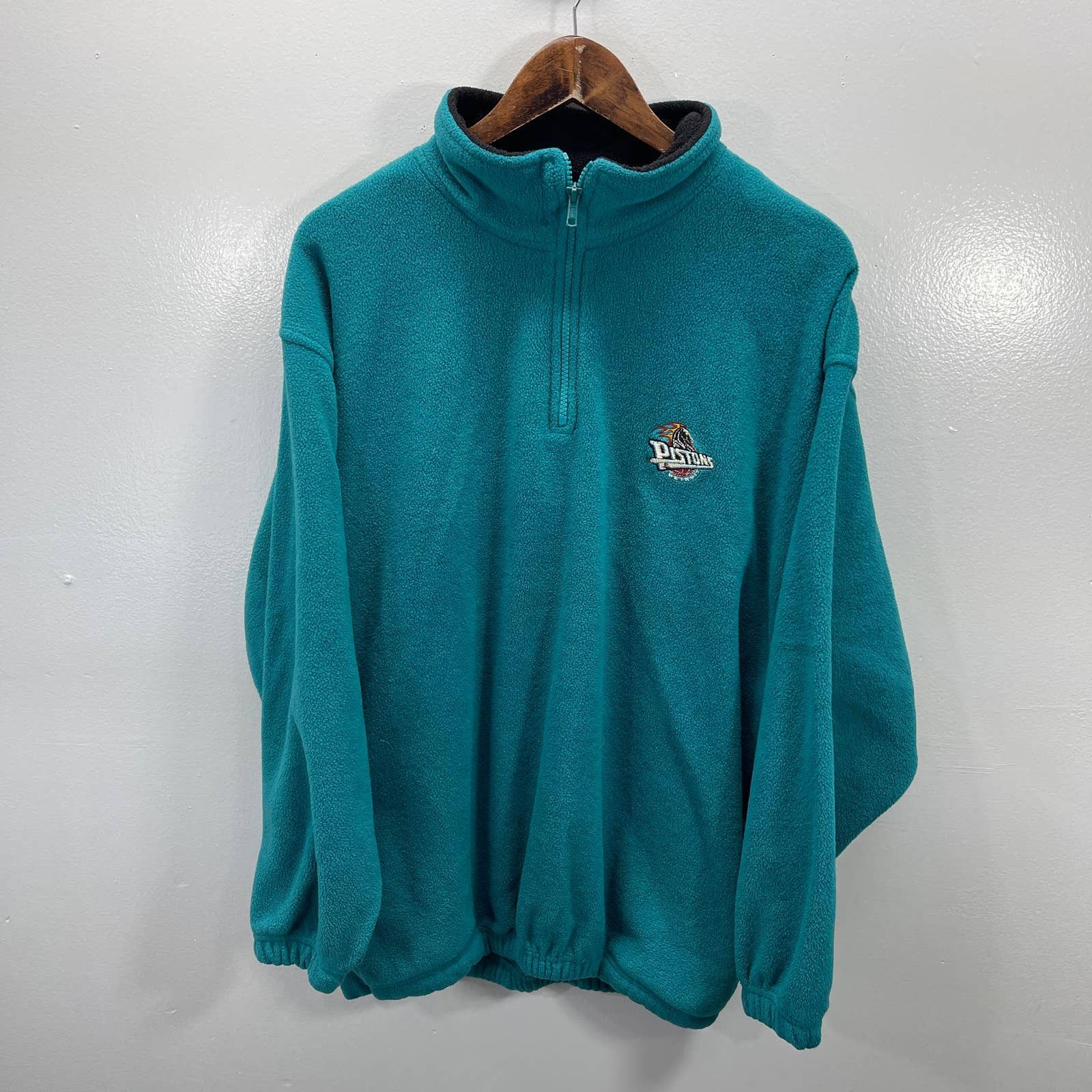 Vintage 90s Detroit Pistons 1 4 Zip Sweatshirt T-Shirts, Hoodie | PodTeesHub.com