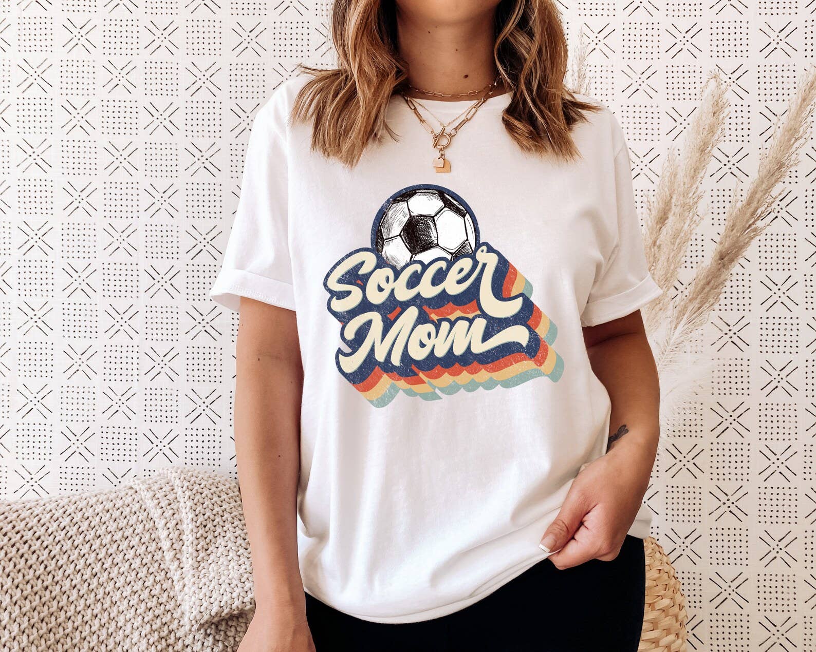 Retro Soccer Mom Shirt Hoodie, Sweatshirt | PodTeesHub.com