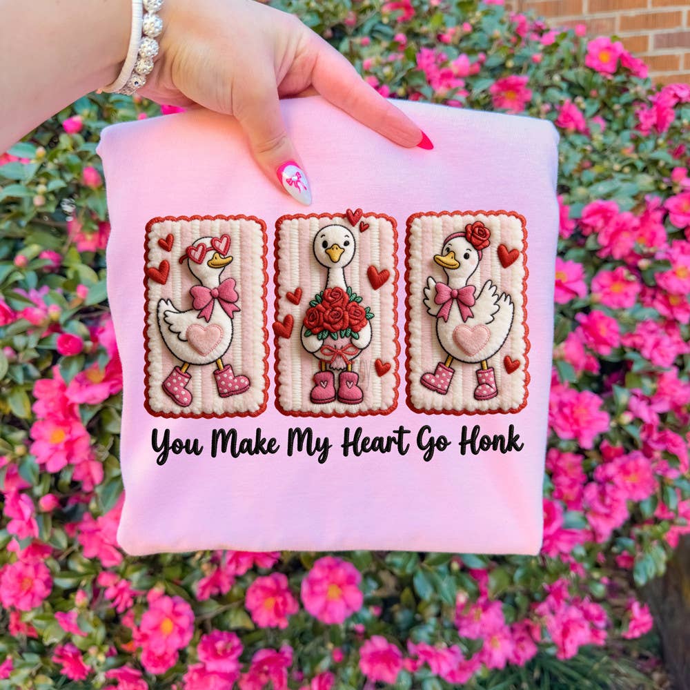Faux Yarn You Make My Heart Go Honk Tee Hoodie, Sweatshirt | PodTeesHub.com