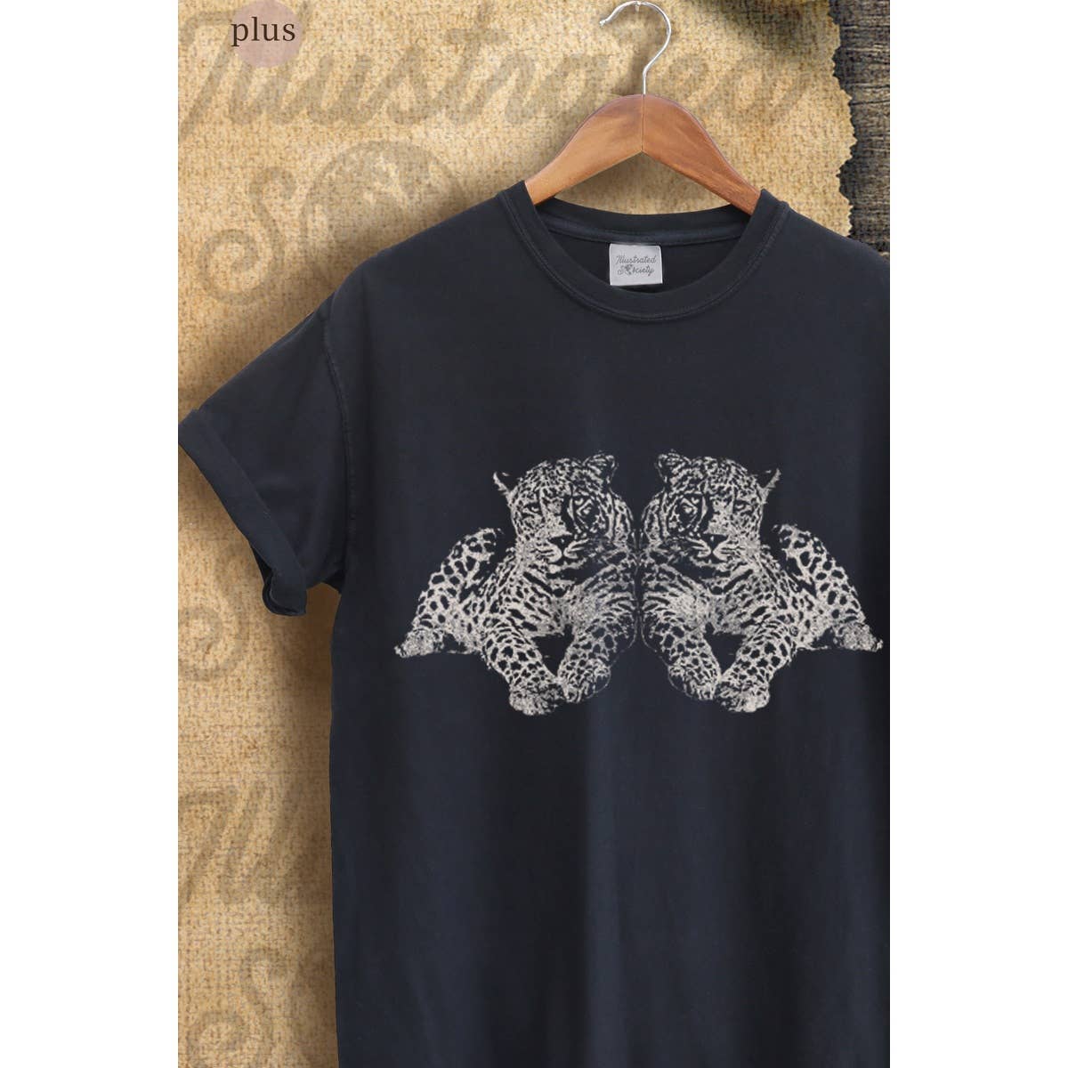 Twin Leopard Vintage Graphic Plus Tee Hoodie, Sweatshirt | PodTeesHub.com
