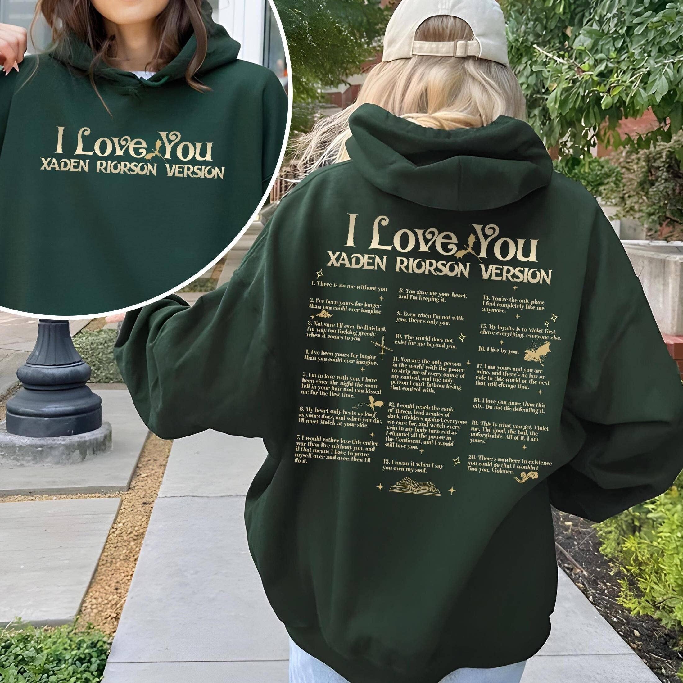 Xaden Riorson Quote Sweatshirt T-Shirts, Hoodie | PodTeesHub.com