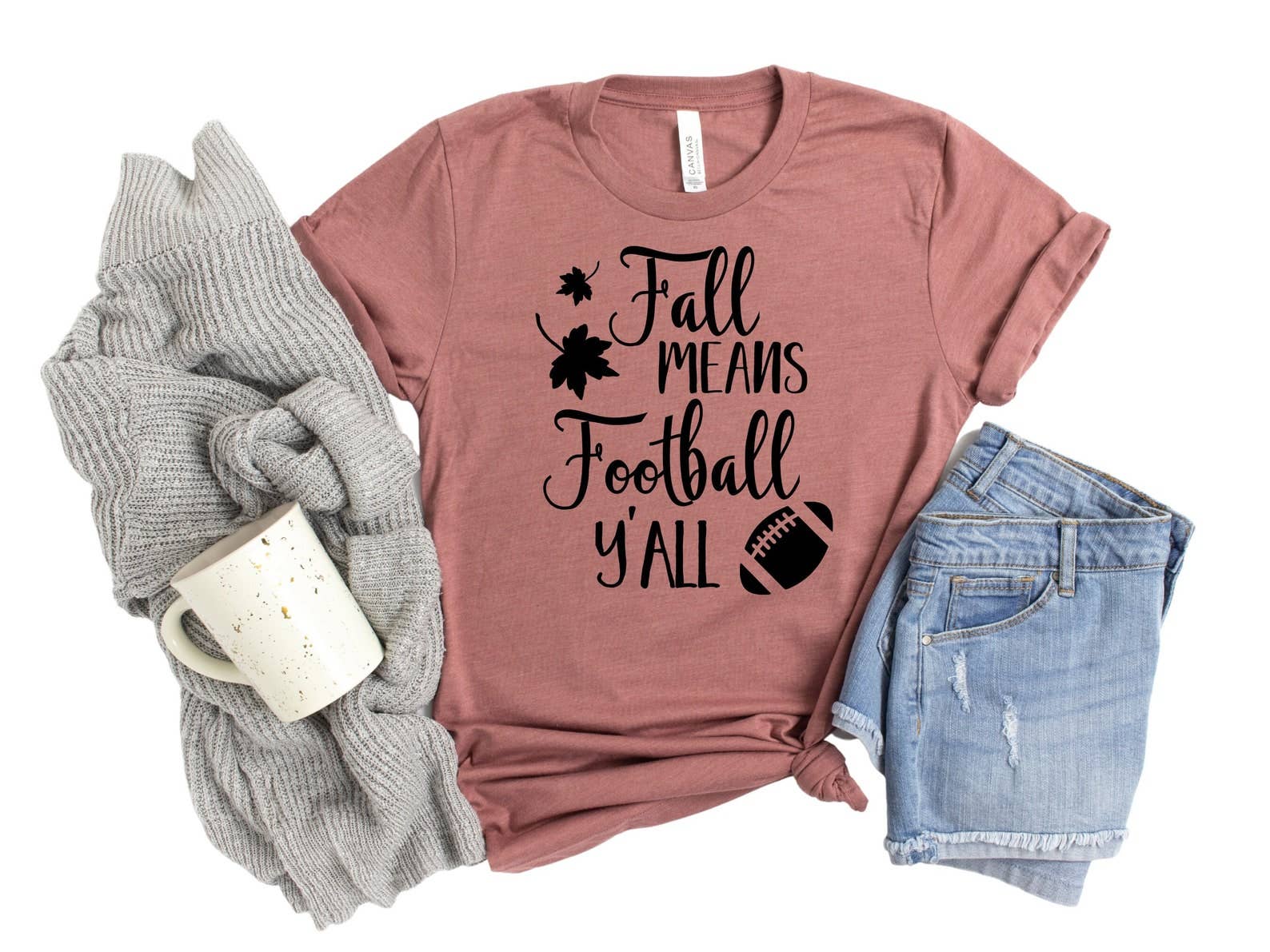 Fall Means Football Y'all T-Shirt Hoodie, Sweatshirt | PodTeesHub.com