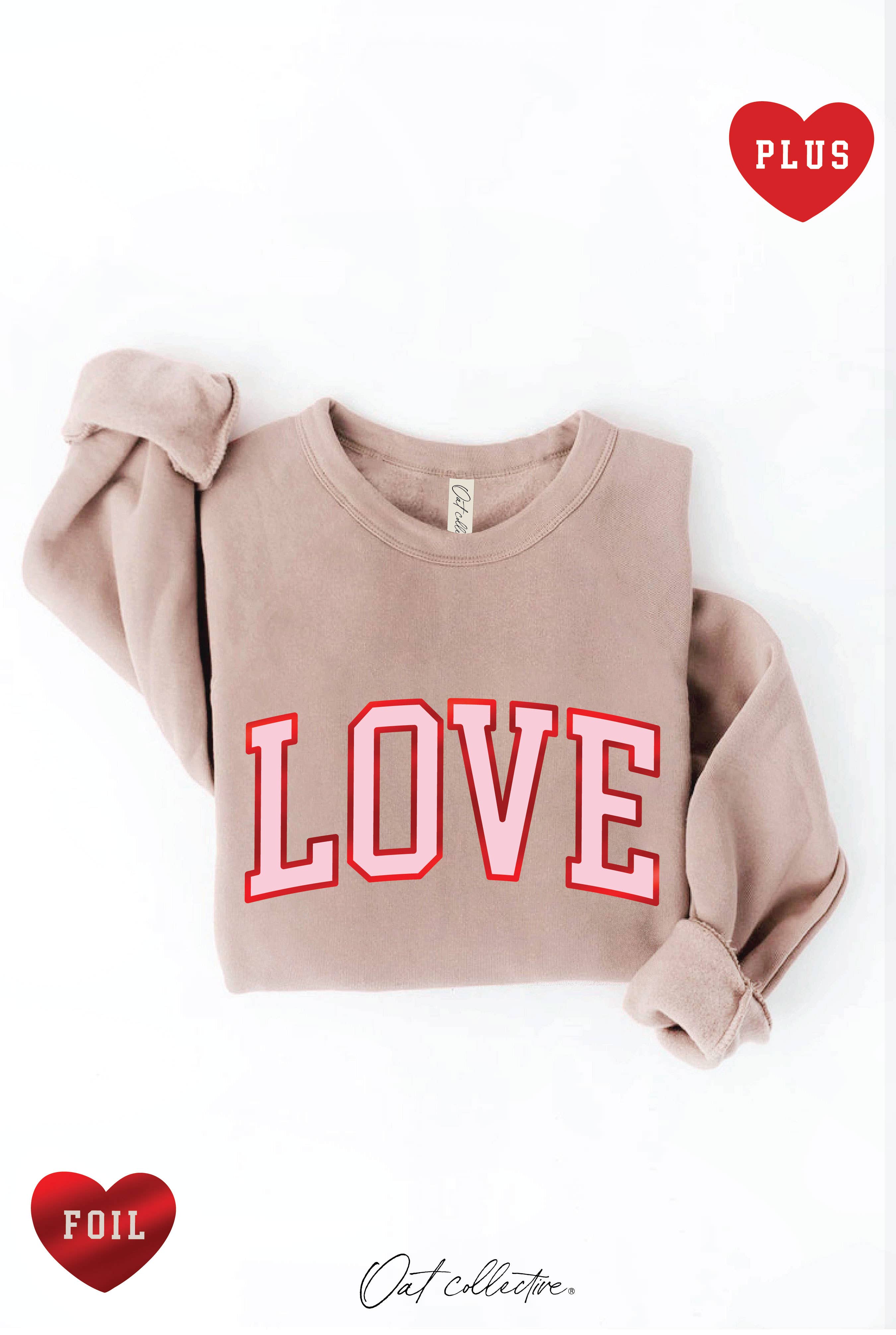 Love Foil Plus Graphic Sweatshirt T-Shirts, Hoodie | PodTeesHub.com