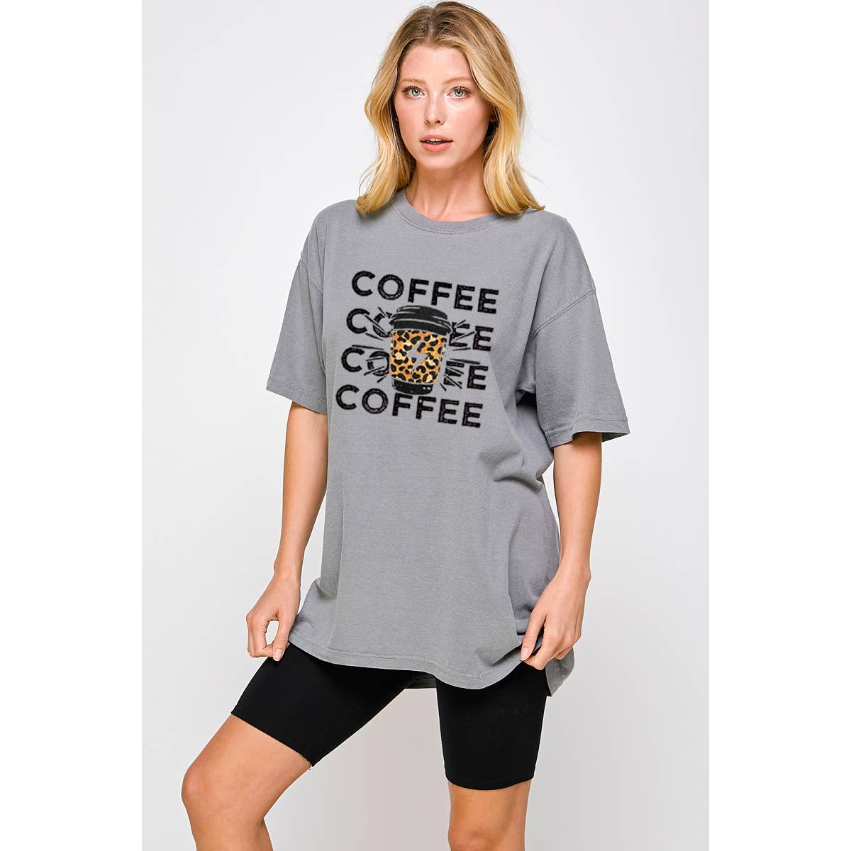 Coffee  Vintage Graphic Oversized Tee Hoodie, Sweatshirt | PodTeesHub.com
