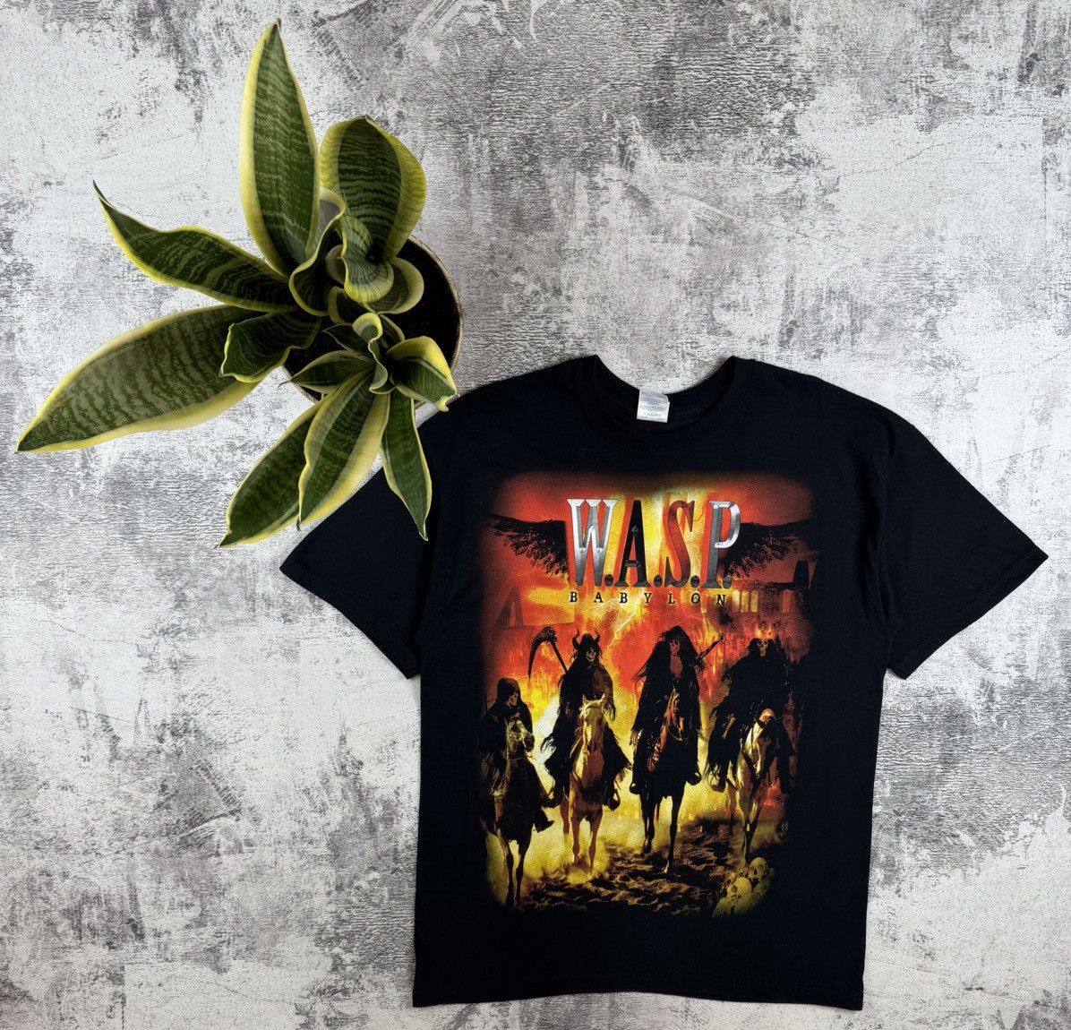 Band Tees Wasp W A S P Babylon 2009 2010 Heavy Metal Devil Band T Shirt Hoodie, Sweatshirt | PodTeesHub.com