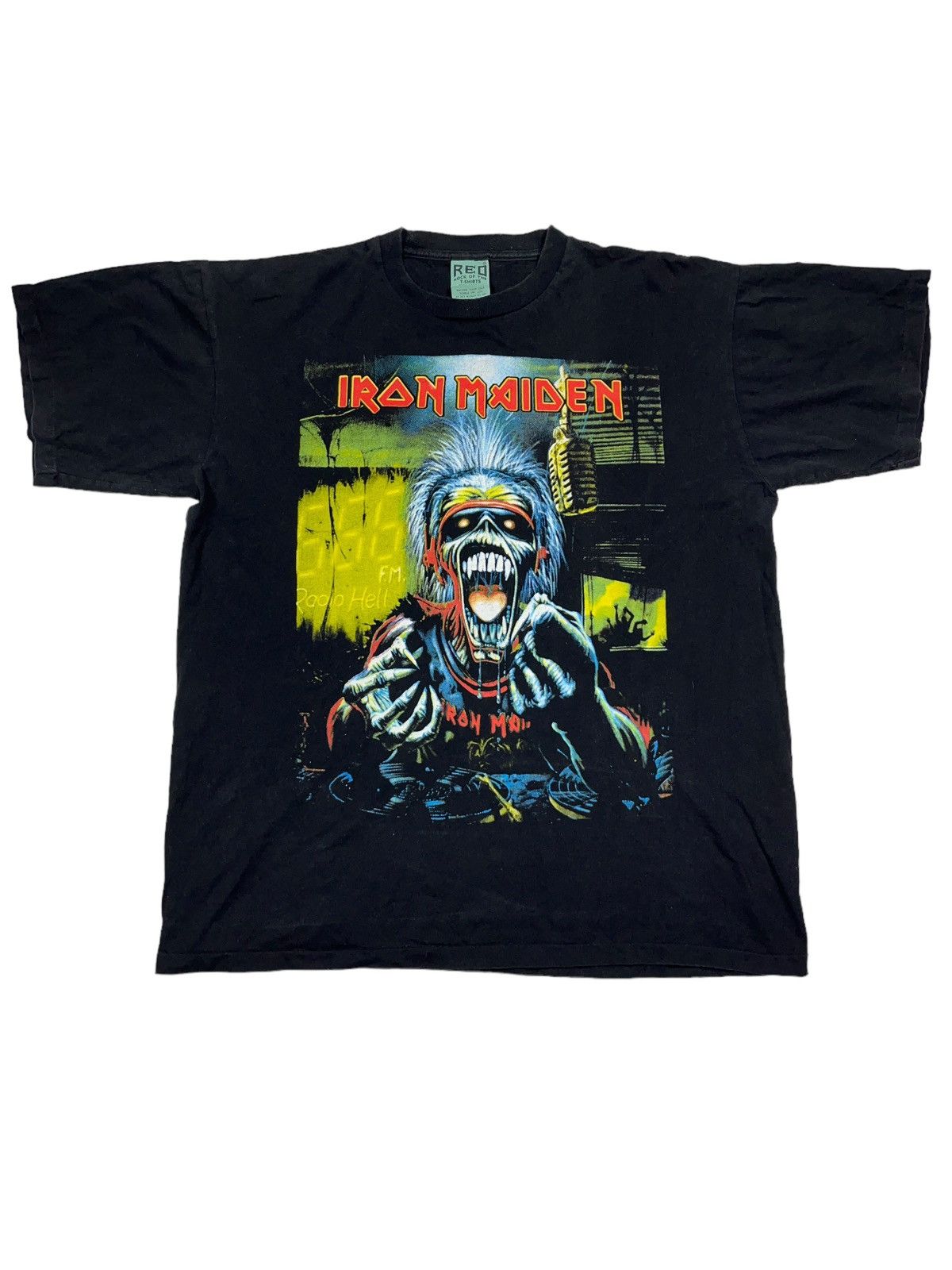 Iron Maiden X Vintage Vintage Y2k Iron Maiden 666 Fm Radio Hell T-Shirts, Hoodie, Sweatshirt