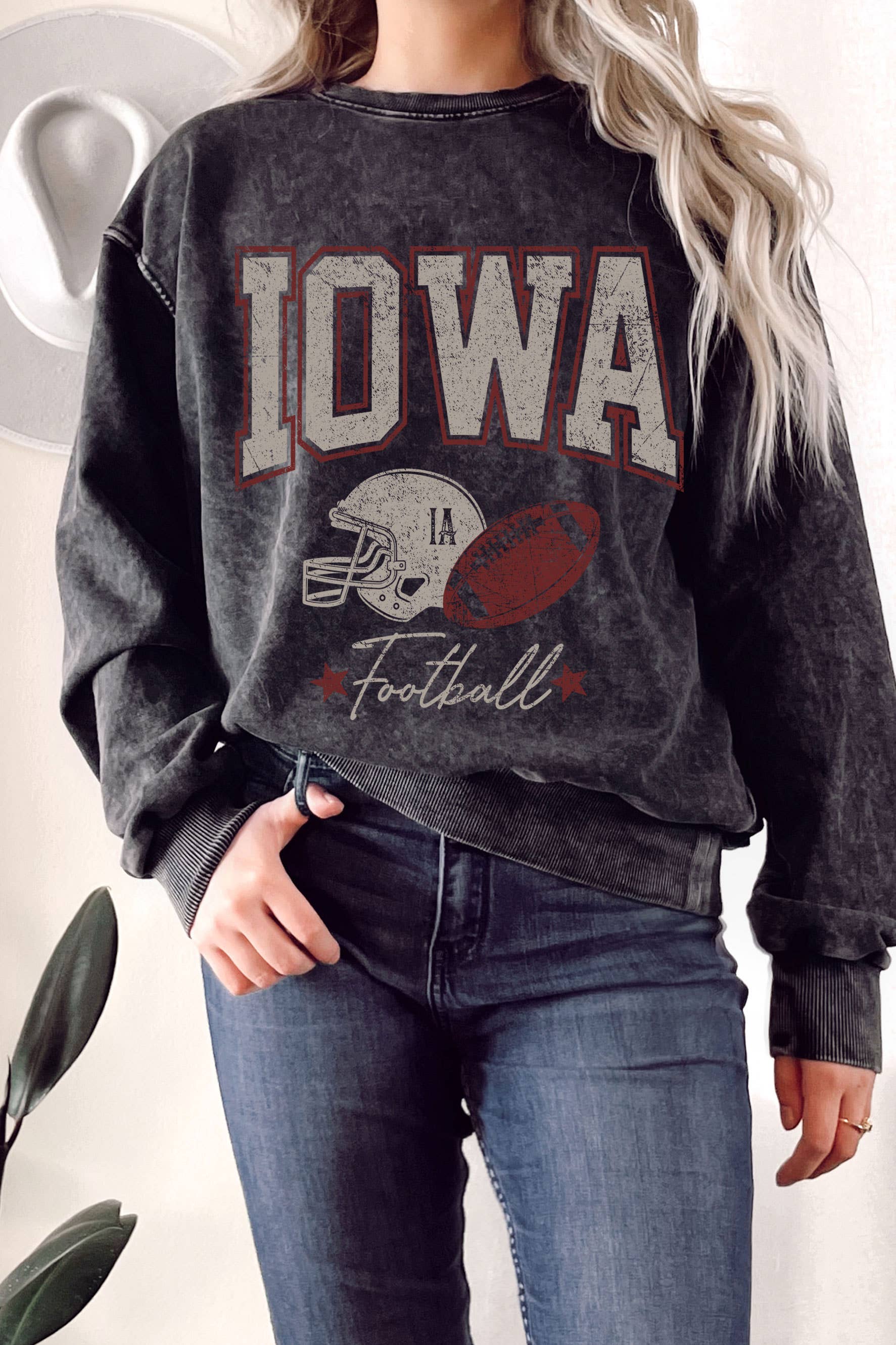 Iowa Football Mineral Graphic Terry Sweatshirt T-Shirts, Hoodie | PodTeesHub.com