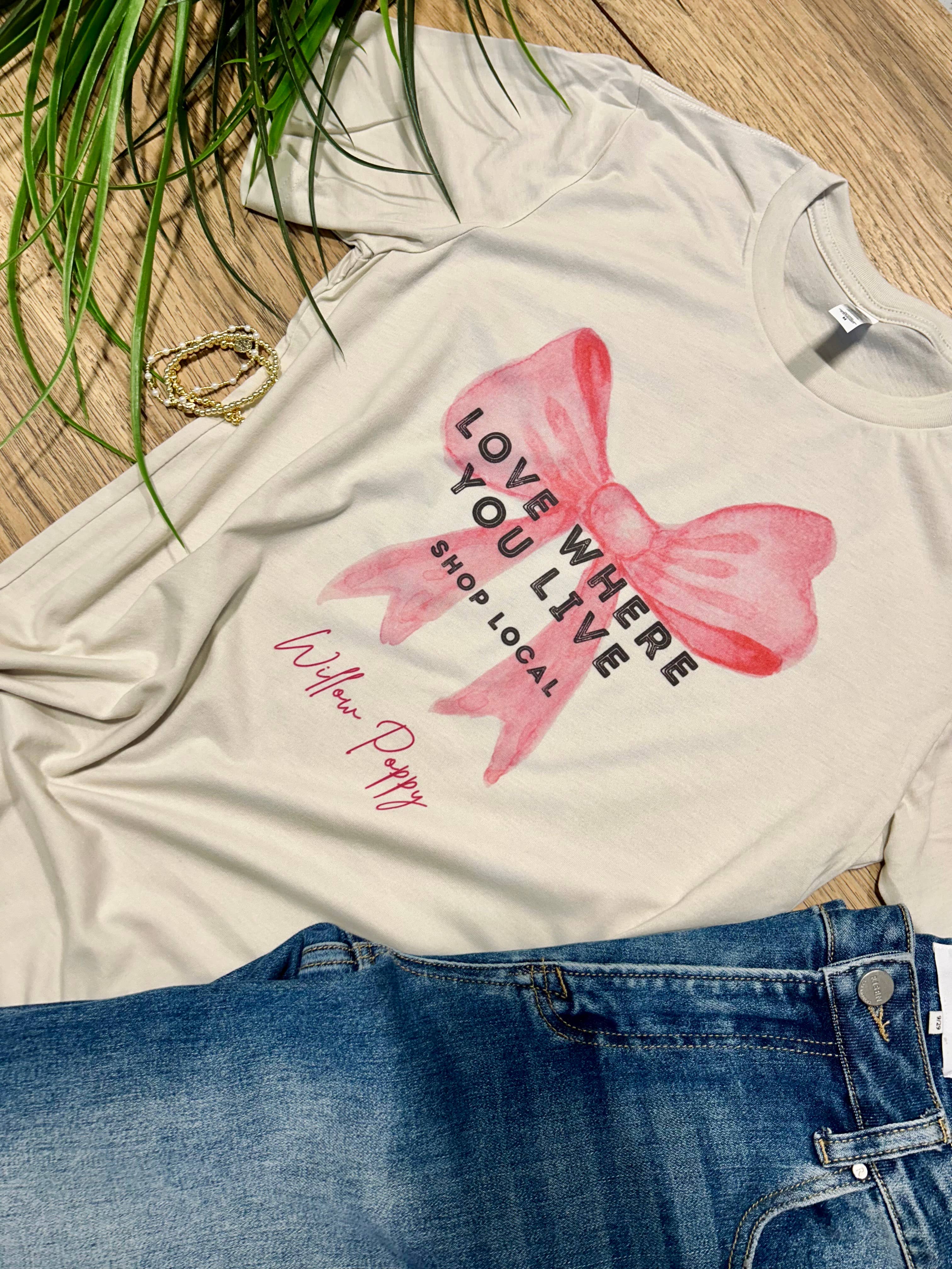 Bow Shop Local Custom Graphic Tee Hoodie, Sweatshirt | PodTeesHub.com