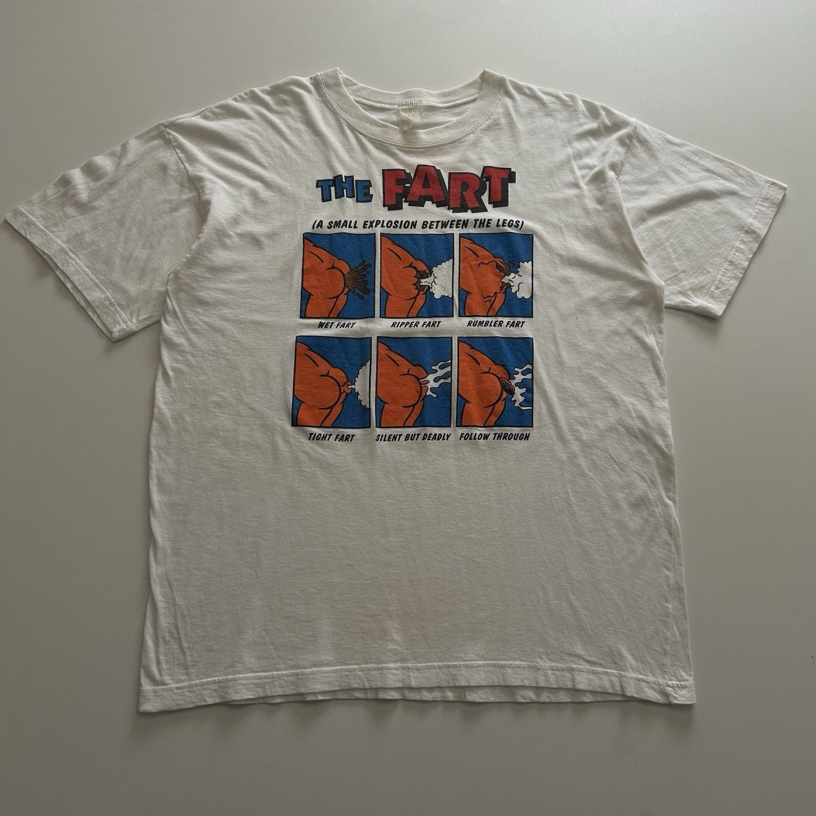 Vintage The Fart A Small Explosion 90s Funny T Shirt Xl Rare Hoodie, Sweatshirt | PodTeesHub.com