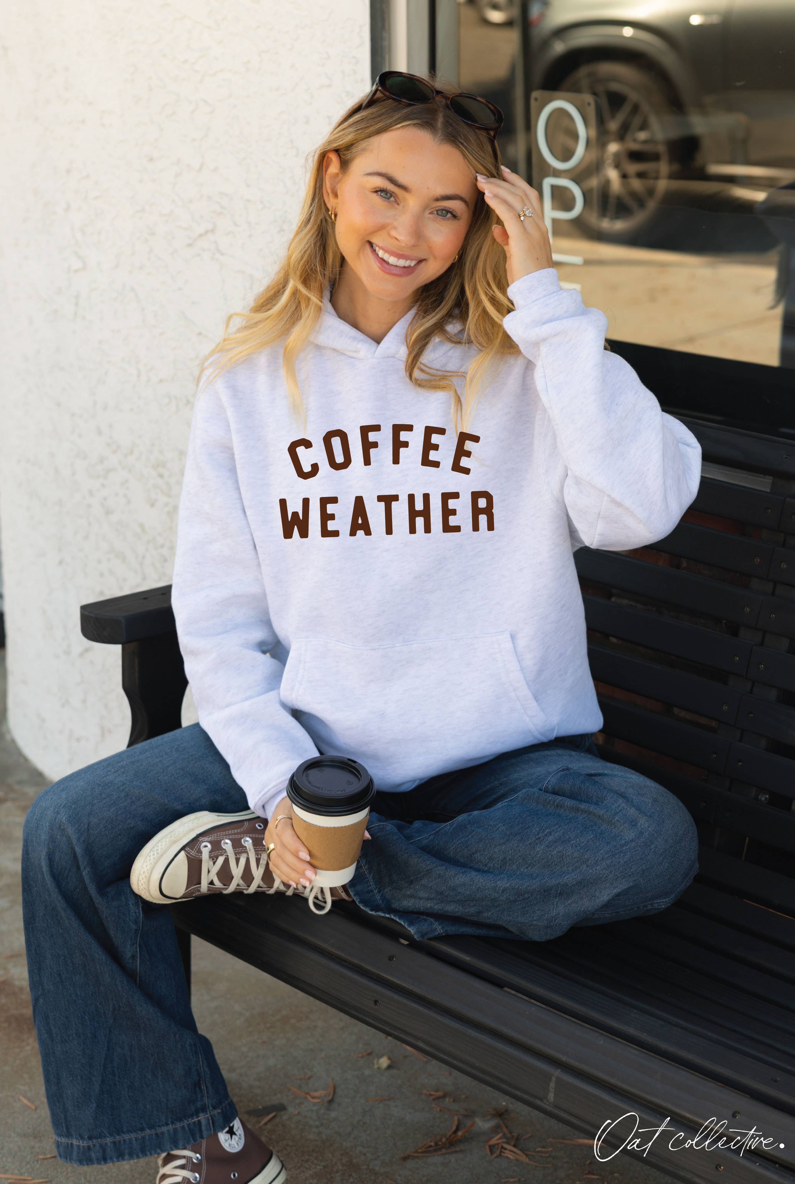 Coffee Weather Hoodie Pullover Sweatshirt T-Shirts | PodTeesHub.com