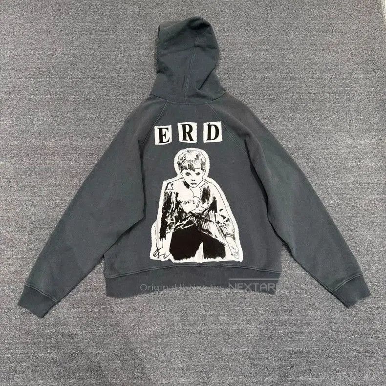 Enfants Riches Deprimes Gray Graphic Hoodie With Erd Print T-Shirts, Sweatshirt | PodTeesHub.com