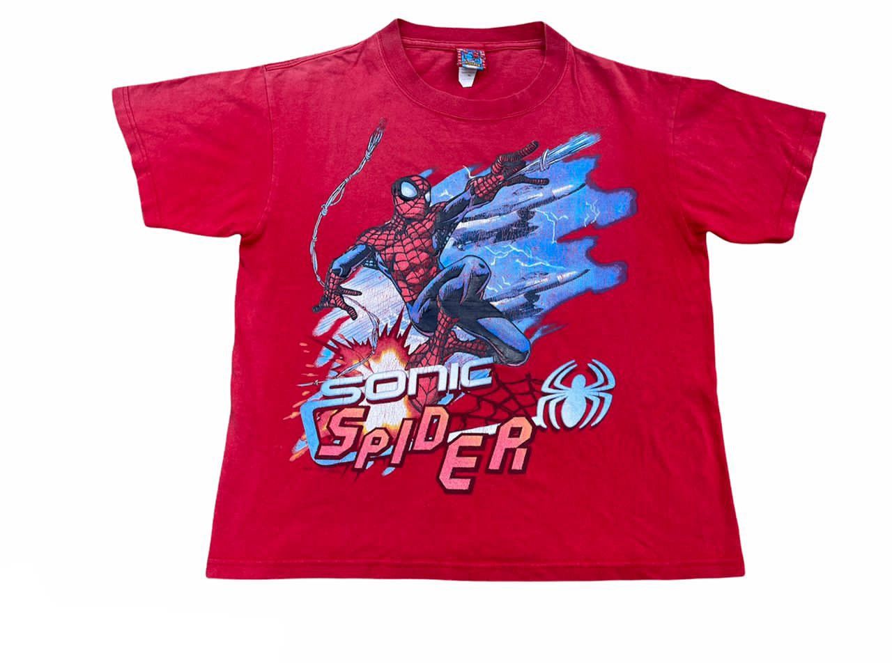 Vintage Spiderman Sonic Spider Tee Hoodie, Sweatshirt | PodTeesHub.com