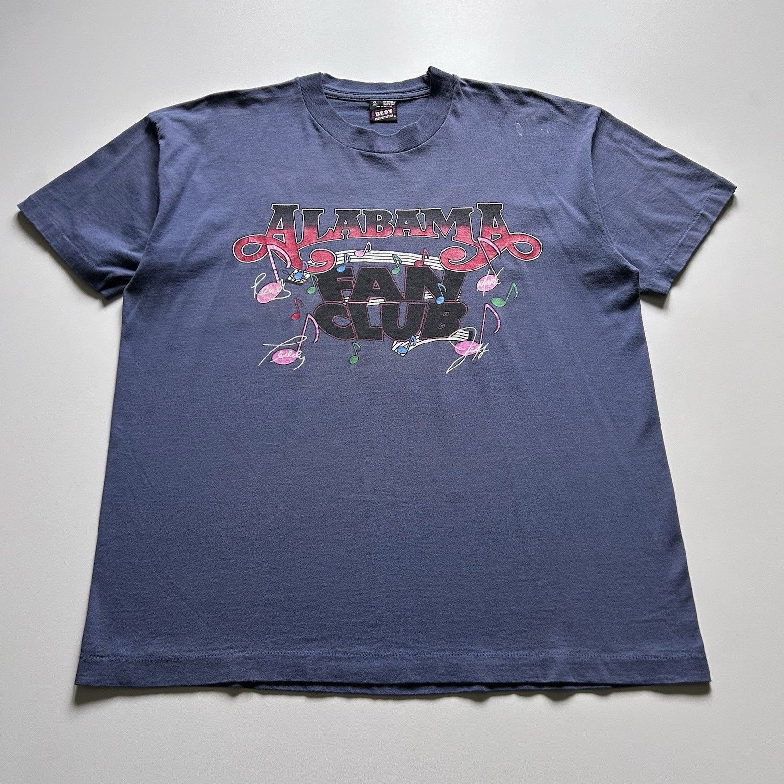 Band Tees Vintage Alabama Fan Club Official Member Band T Shirt Xxl Hoodie, Sweatshirt | PodTeesHub.com