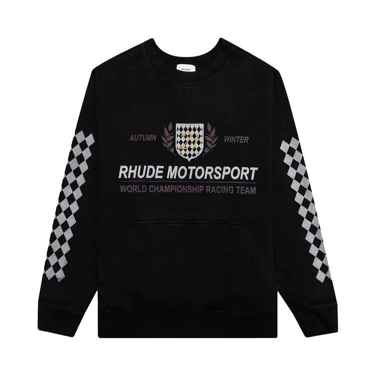 New Rhude Motorsports Crewneck Sweatshirt Sz Medium T-Shirts, Hoodie | PodTeesHub.com