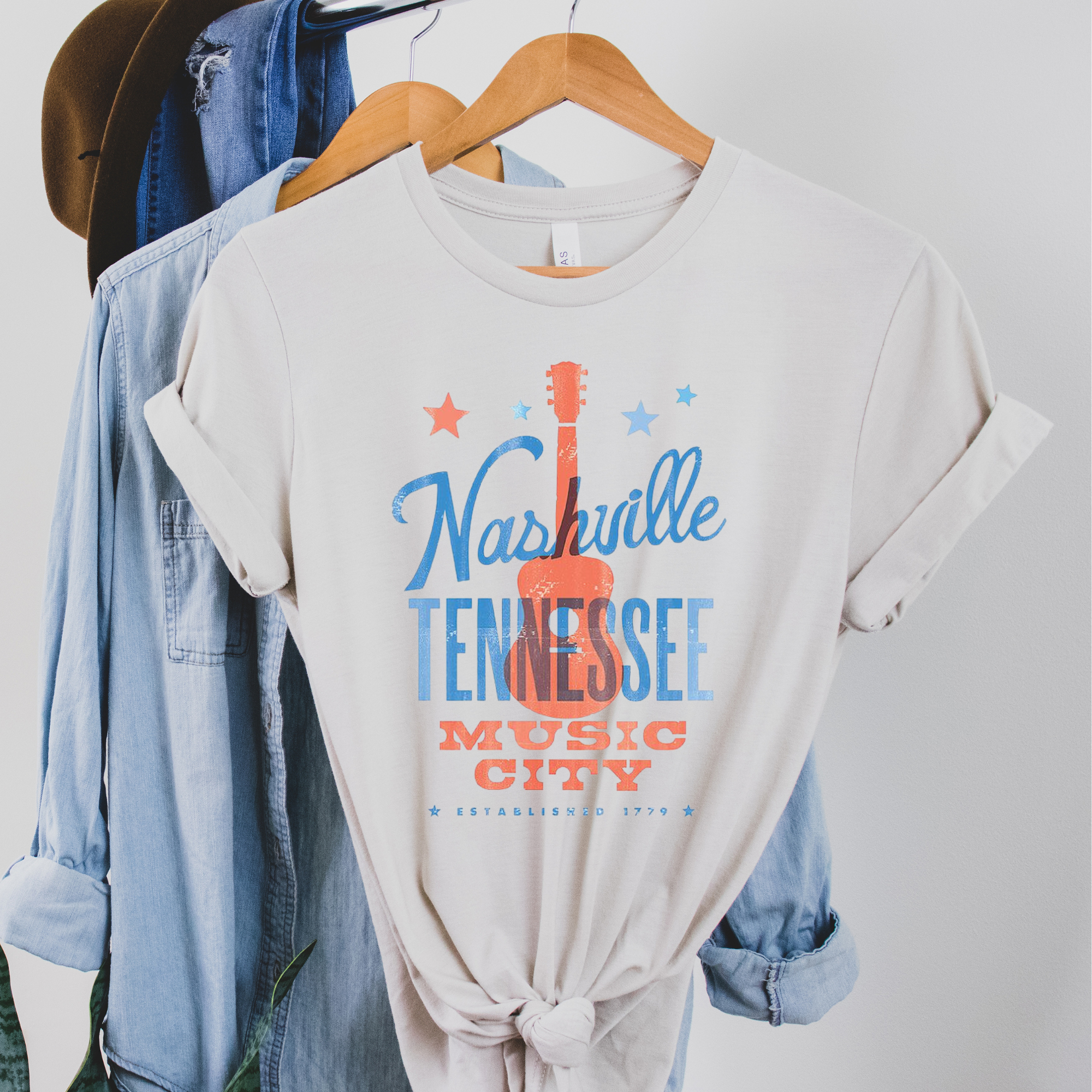 Nashville Music City Graphic Tee Hoodie, Sweatshirt | PodTeesHub.com
