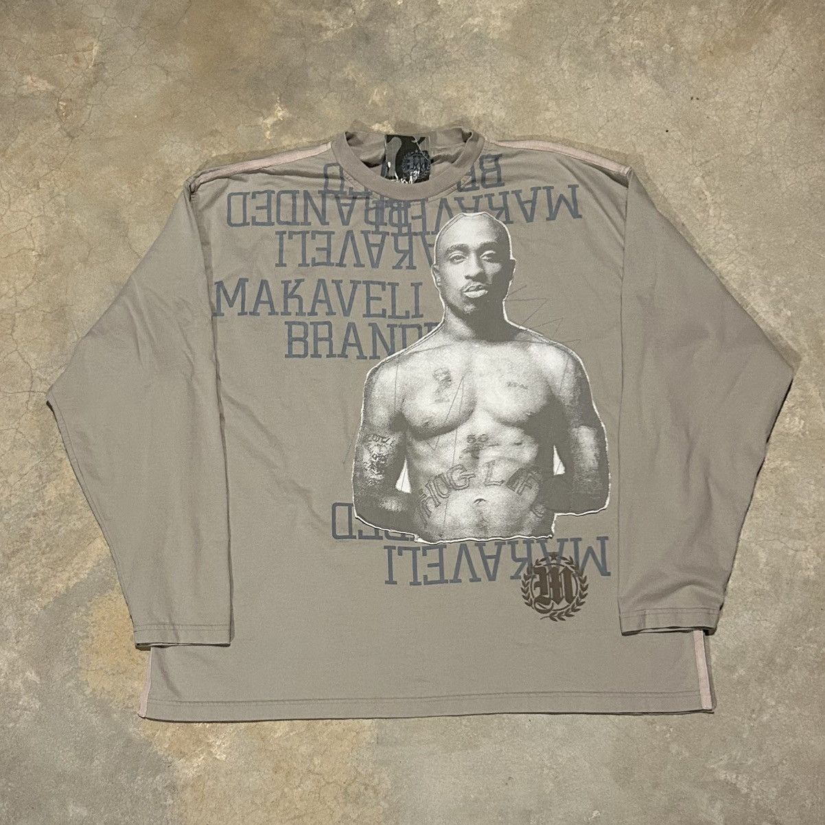 Rap Tees X Vintage Crazy Vintage Y2k Tupac Makaveli Branded Rap Longsleeve Tee Hoodie, Sweatshirt | PodTeesHub.com