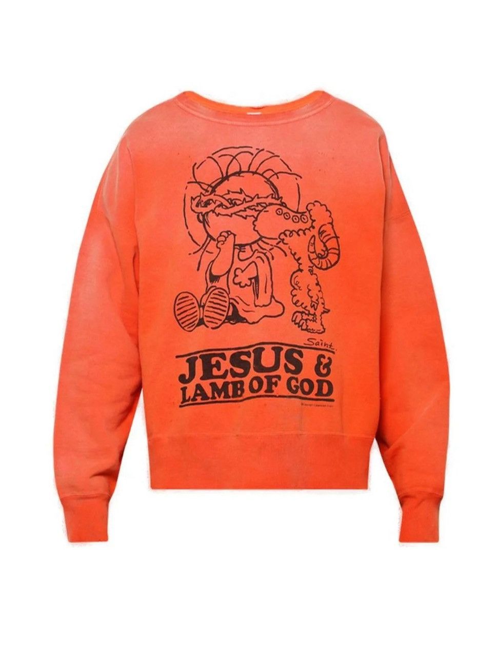 Saint Michael Jesus Lamb Of God Crewneck Shirt Hoodie, Sweatshirt | PodTeesHub.com