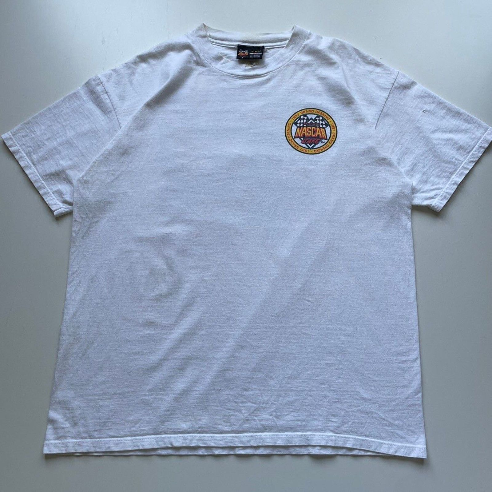 Vintage 90s Nascar Cafe Nashville Racing Graphic T Shirt Xl Hoodie, Sweatshirt | PodTeesHub.com