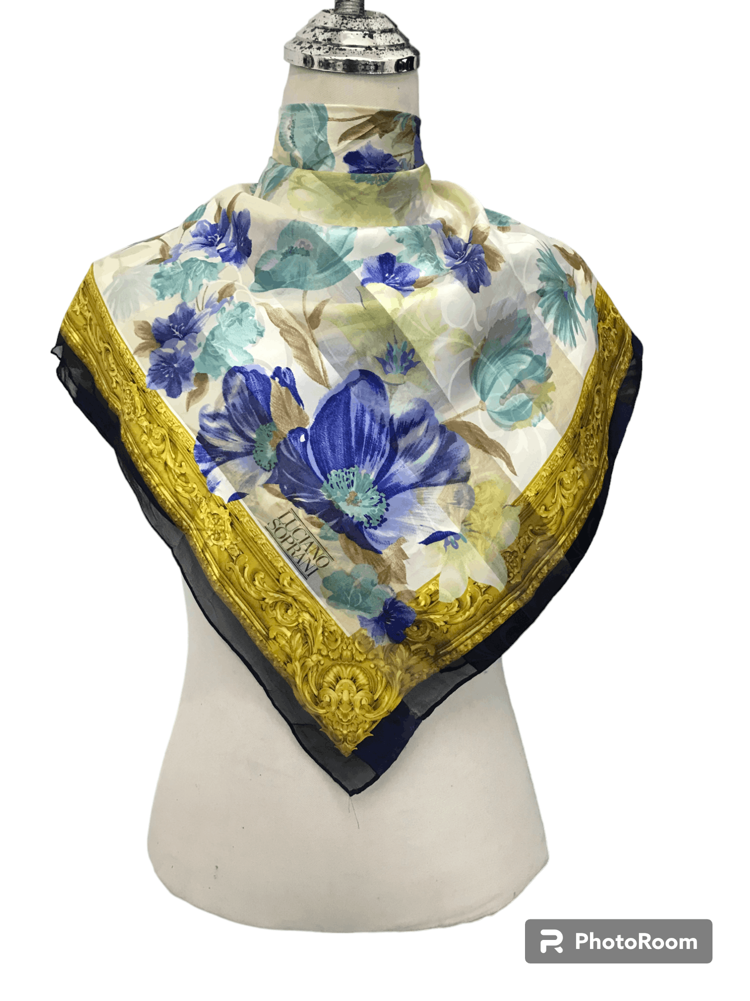 Vintage Luciano Soprani Silk Scarf Baroque M06 T-Shirts, Hoodie, Sweatshirt