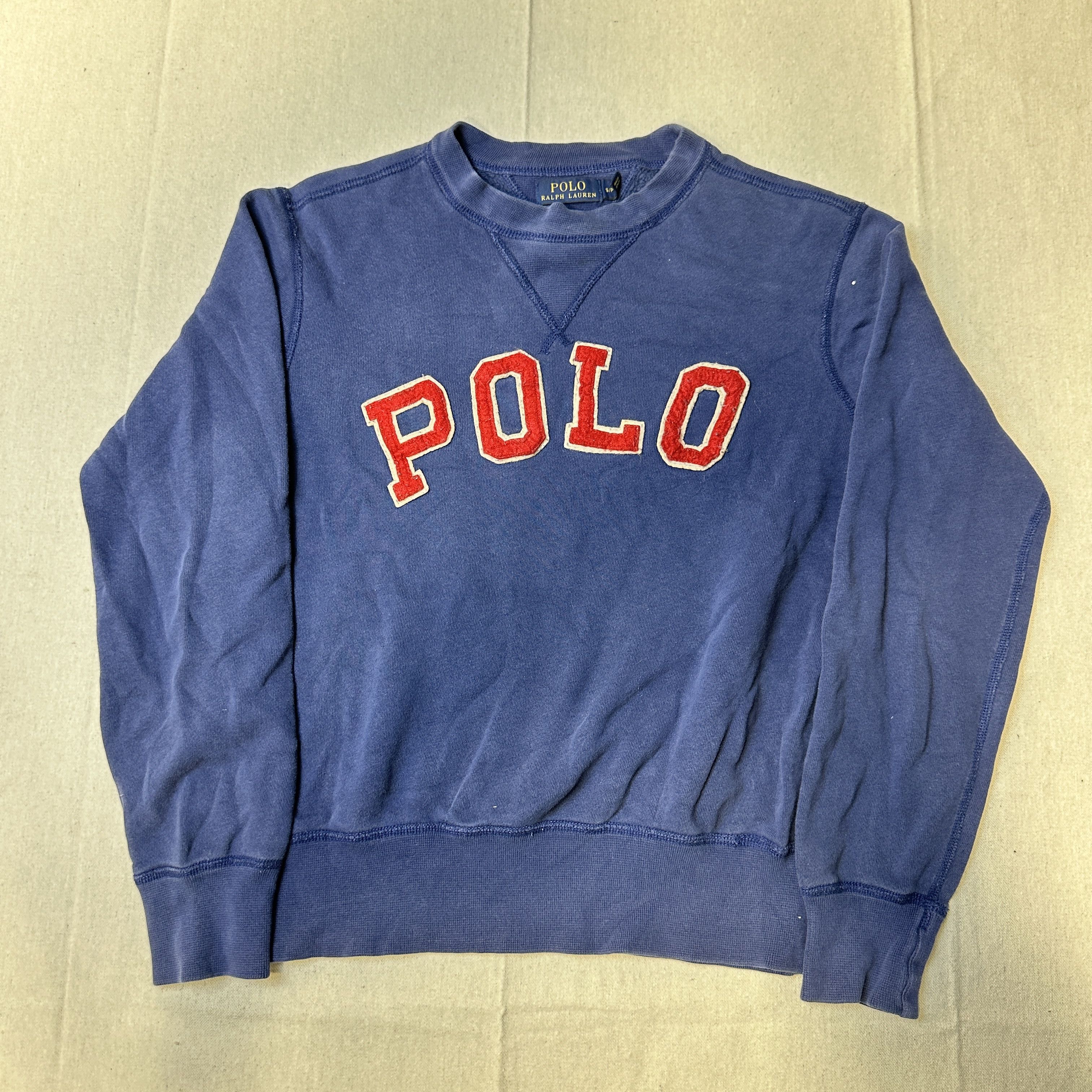 Polo Ralph Lauren Vintage Polo Ralph Lauren Varsity Letter Crewneck Sweatshirt Size Small T-Shirts, Hoodie | PodTeesHub.com