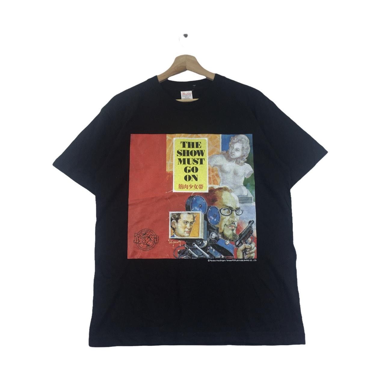 Vintage Vtg Ryutaro Hirai Show Must Go On Comedy Film Show Tee Hoodie, Sweatshirt | PodTeesHub.com
