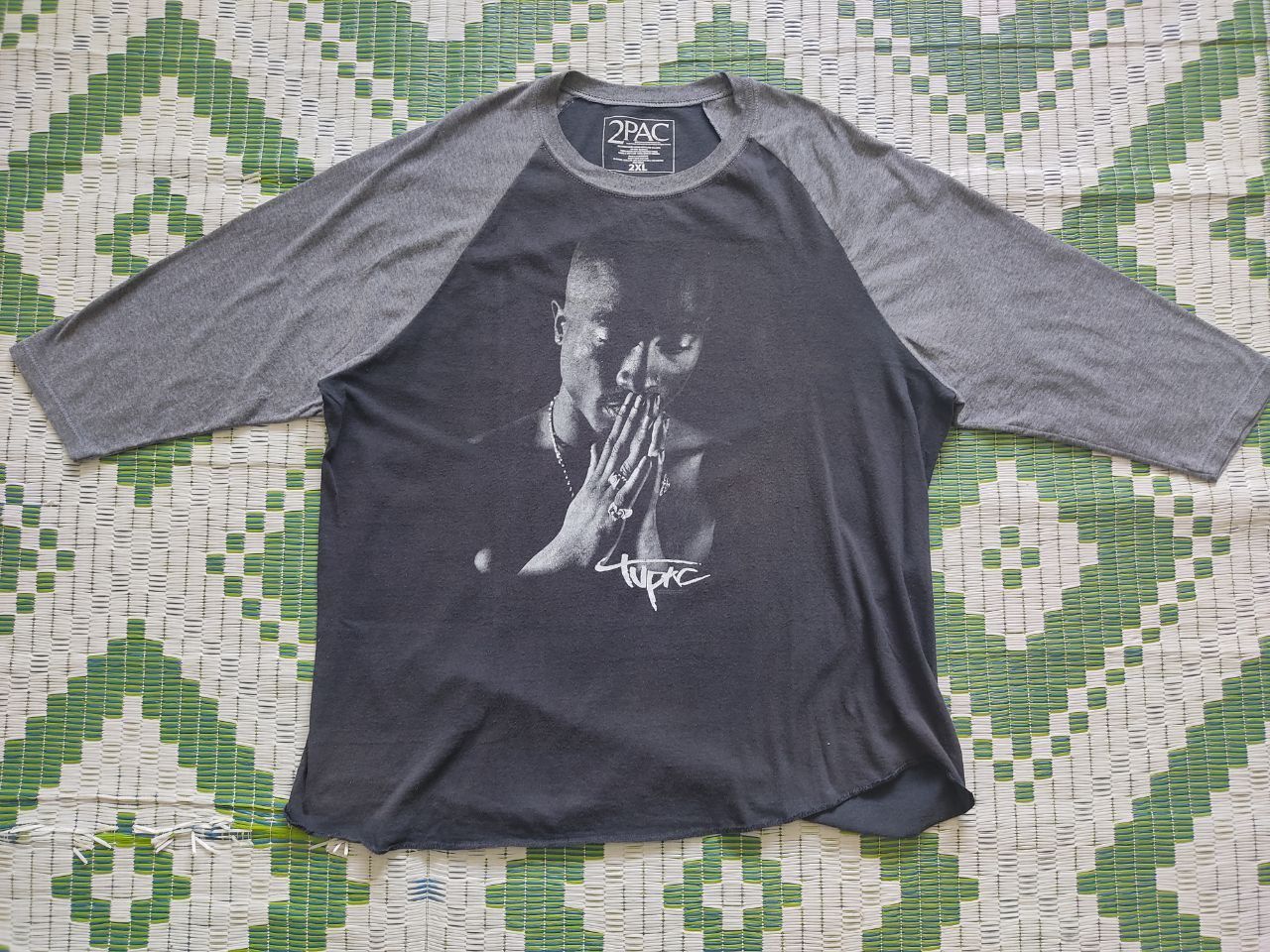 Rap Tees Tupac Shakur Three Quarter Hoodie, Sweatshirt | PodTeesHub.com