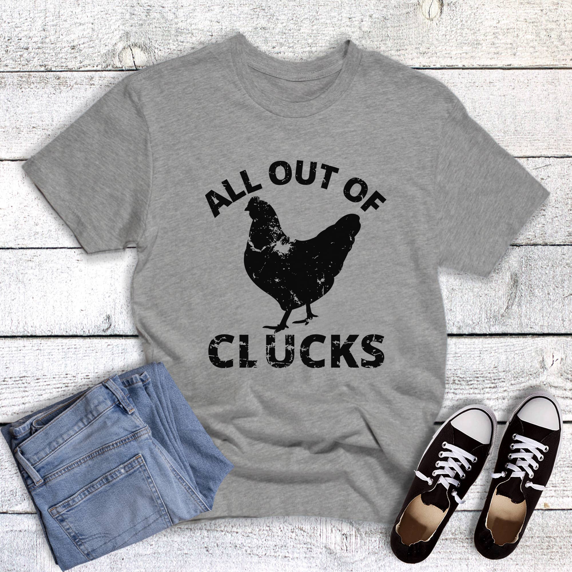 Western Chicken Out of Clucks Graphic Tee Hoodie, Sweatshirt | PodTeesHub.com