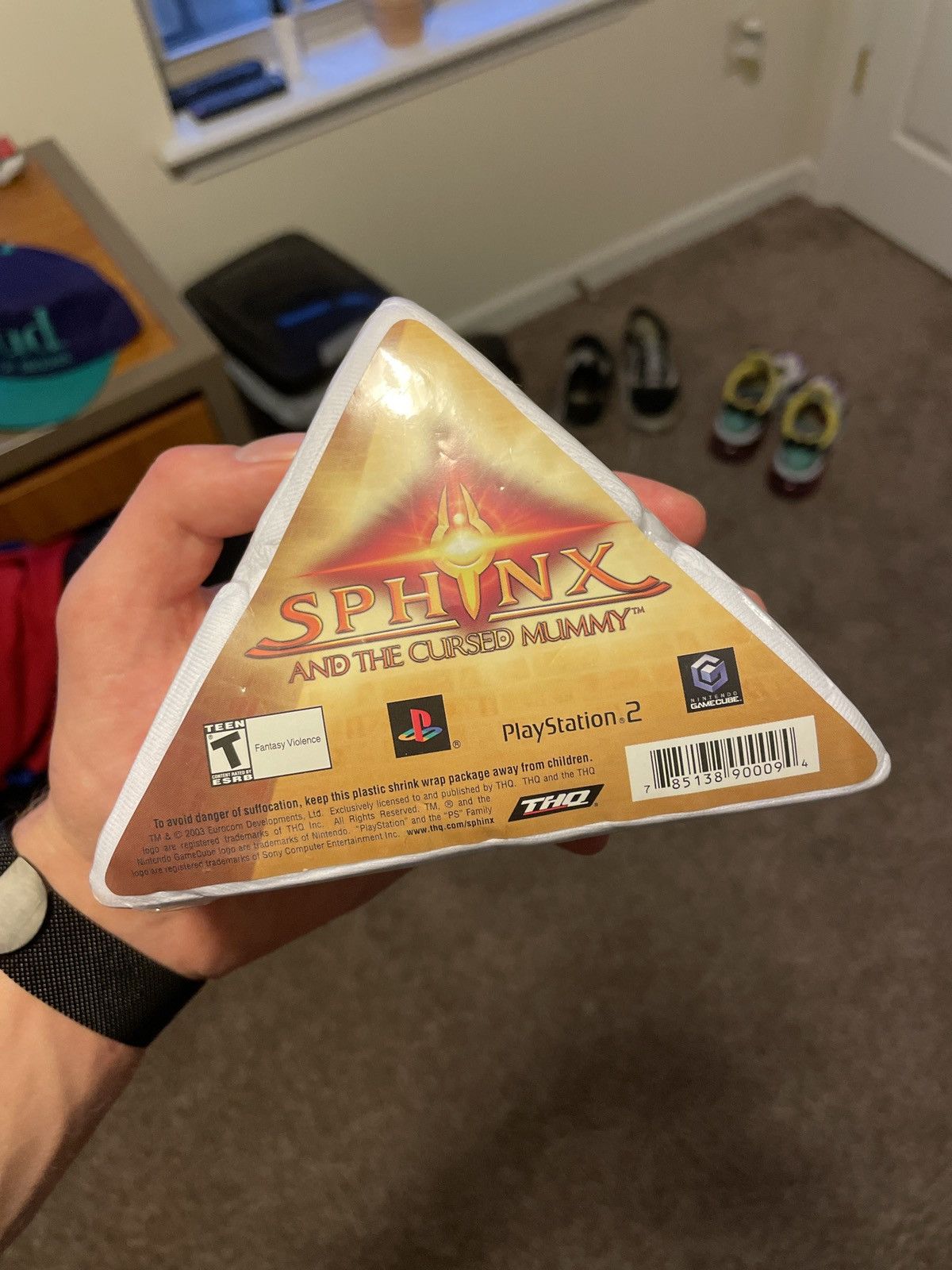 Vintage Sealed Sphinx And The Cursed Mummy Video Game Promo Tee Hoodie, Sweatshirt | PodTeesHub.com