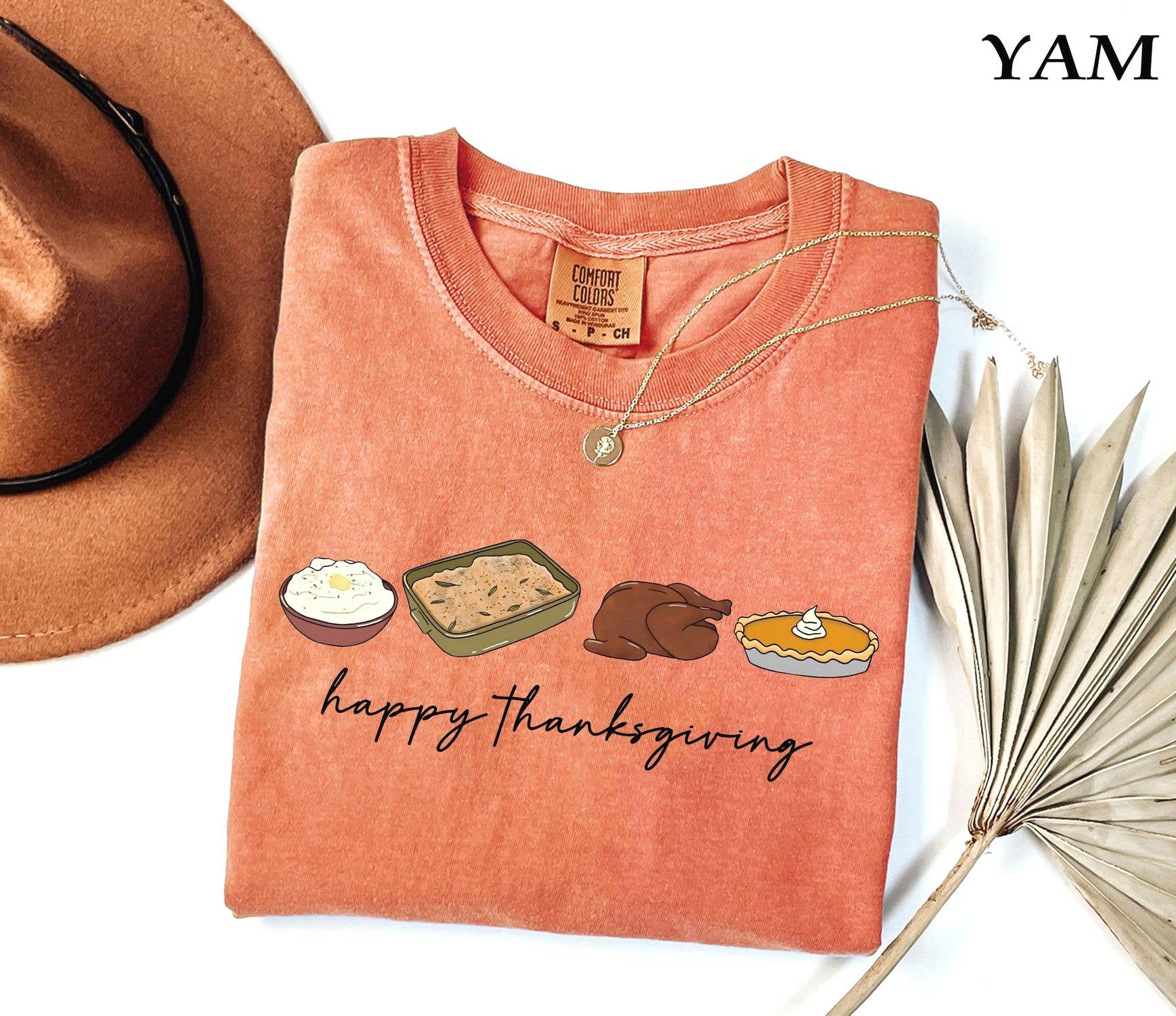 Comfort Colors Happy Thanksgiving Turkey Pumpkin Shirt Hoodie, Sweatshirt | PodTeesHub.com