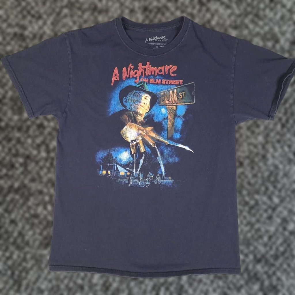 Vintage A Nightmare On Elm Street Freddy Krueger T Shirt Mens Medium Black Horror Tee Hoodie, Sweatshirt | PodTeesHub.com