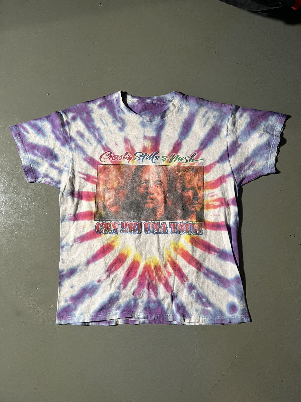 Other Vintage Crosby Stills Nash Csn 2k1 Usa Tour T Shirt Hoodie, Sweatshirt | PodTeesHub.com