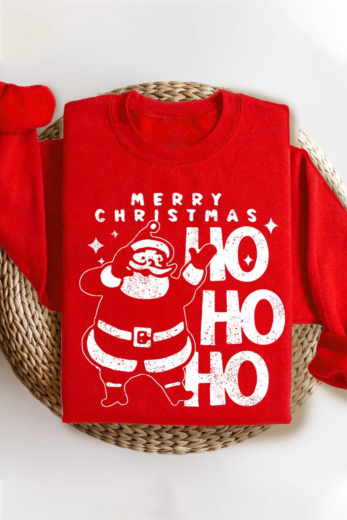 Merry Christmas Ho Ho Ho - Sweatshirt T-Shirts, Hoodie | PodTeesHub.com