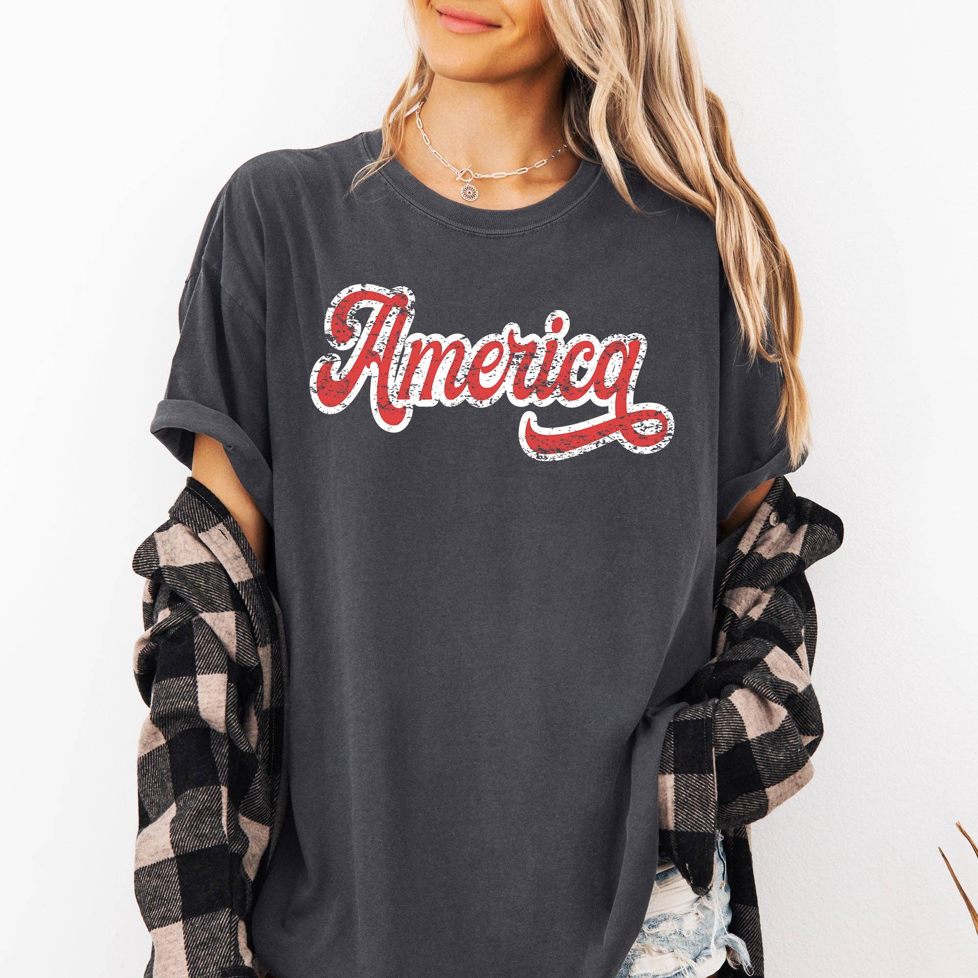 America, Red White Patriotic USA 4th of July Tshirt Hoodie, Sweatshirt | PodTeesHub.com