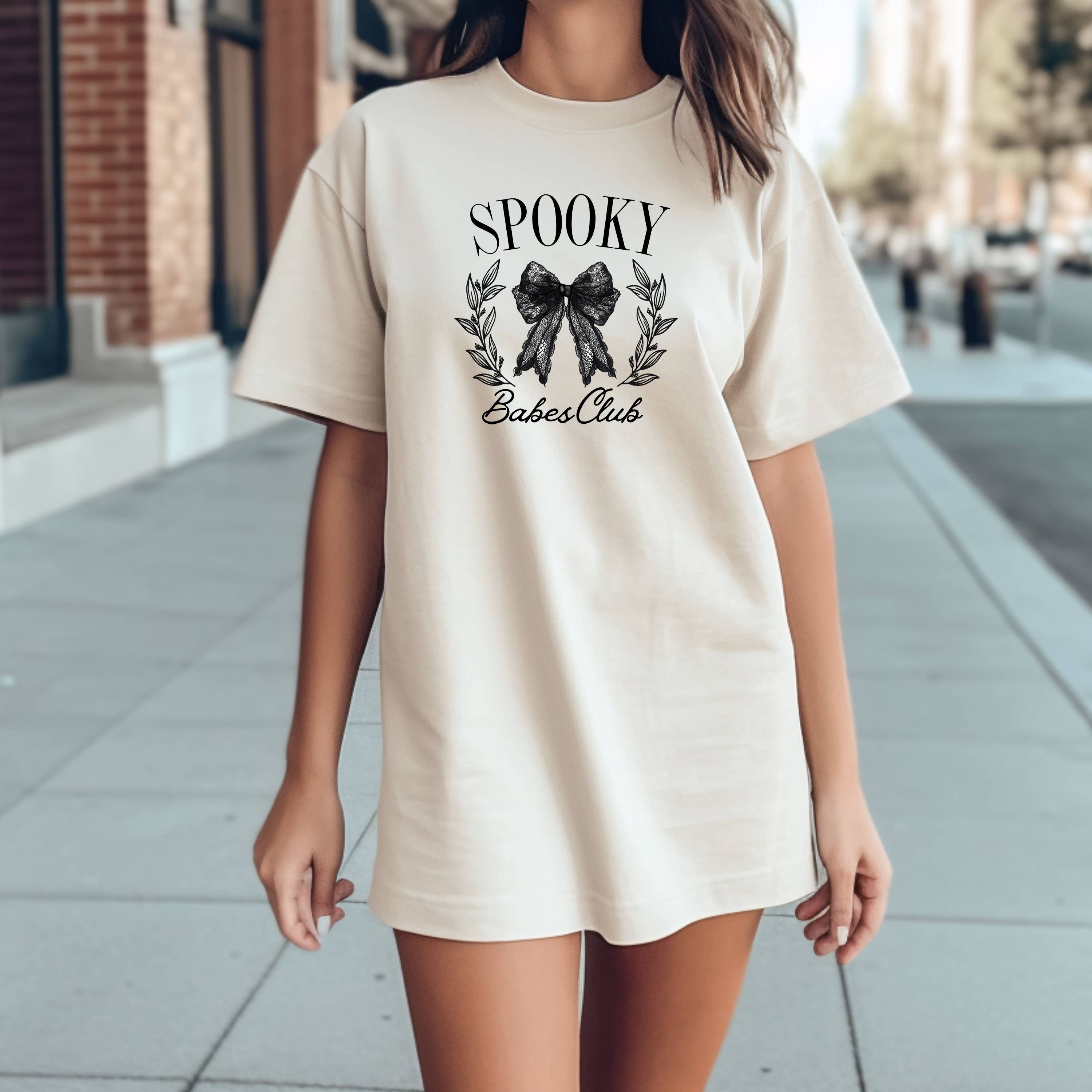 Scary T Shirt, Halloween T Shirts, Graphic Tee, Spooky Babes Hoodie, Sweatshirt | PodTeesHub.com