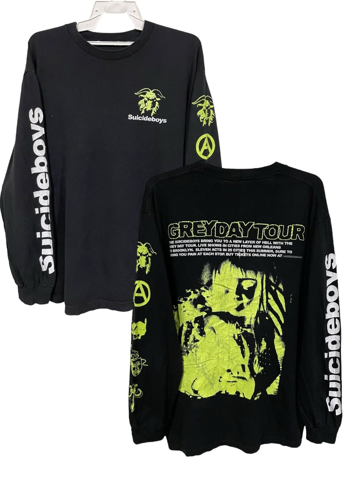 Fuck The Population Vintage Suicideboys Greyday Tour G59 Records Distressed Tee Hoodie, Sweatshirt | PodTeesHub.com