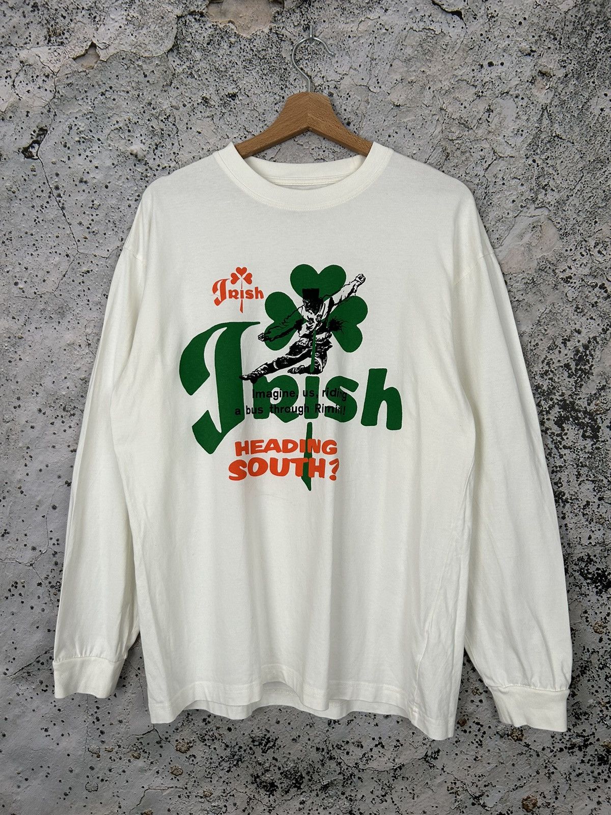 Vintage Irish Heading South Graphic Tee 90s Skate Rock Hoodie, Sweatshirt | PodTeesHub.com