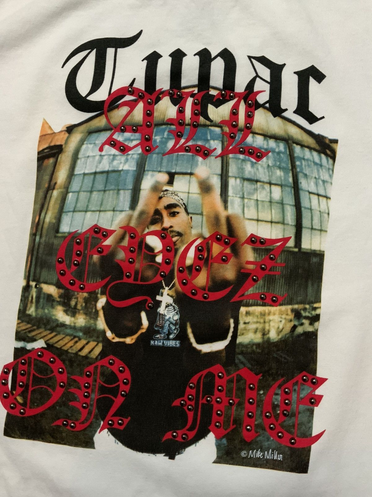 Replay Tribute 2pac Tupac All Eyez On Me Studded T Shirt Hoodie, Sweatshirt | PodTeesHub.com