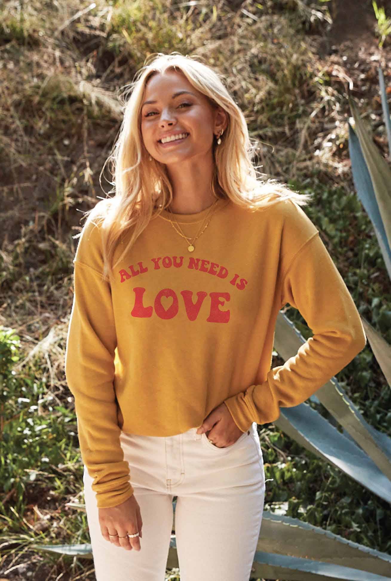 All You Need Is Love  Graphic Sweatshirt T-Shirts, Hoodie | PodTeesHub.com