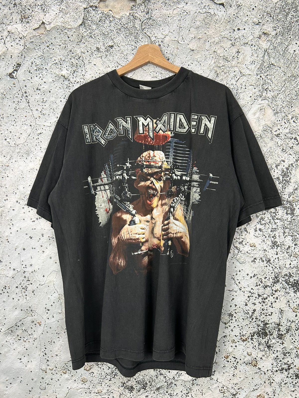 Iron Maiden X Vintage Vintage Iron Maiden 1995 The X Factour Rock Band Tee Metal Hoodie, Sweatshirt | PodTeesHub.com