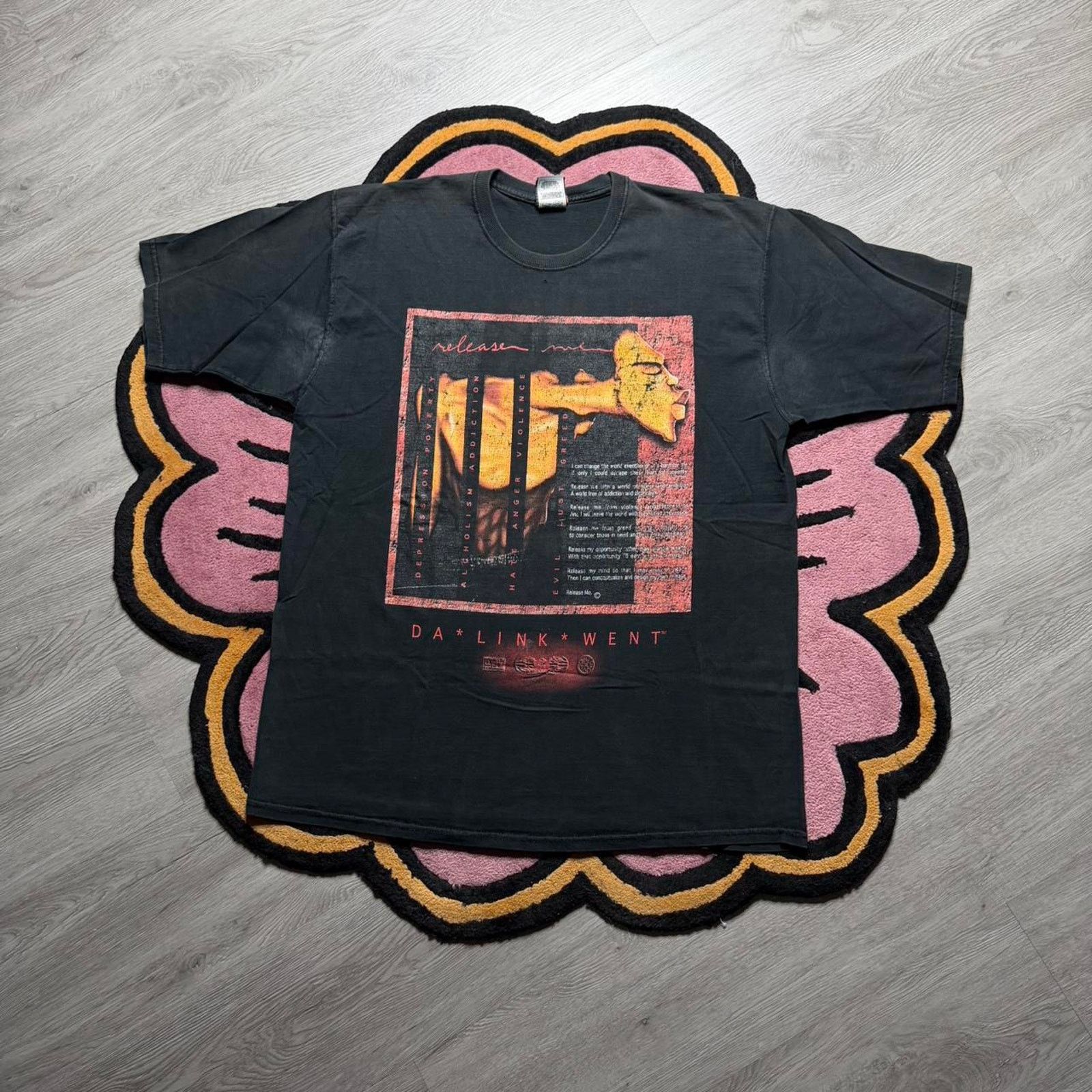 Vintage 90s Da Link Went Release Me Urban Streetwear T Shirt Hoodie, Sweatshirt | PodTeesHub.com