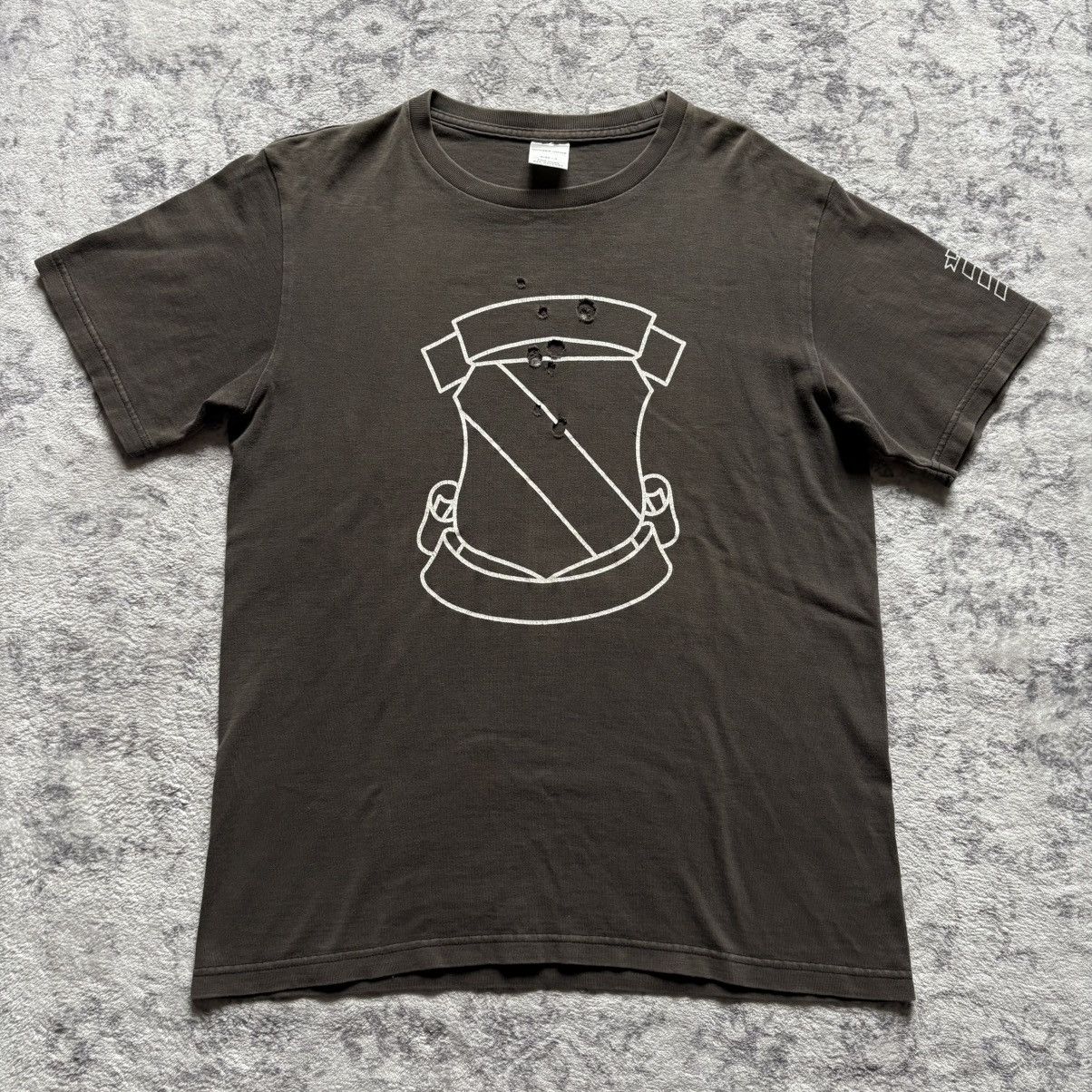 N Ine Number N Ine Aw01 Shield Crest Distressed T Shirt Size 3 Hoodie, Sweatshirt | PodTeesHub.com