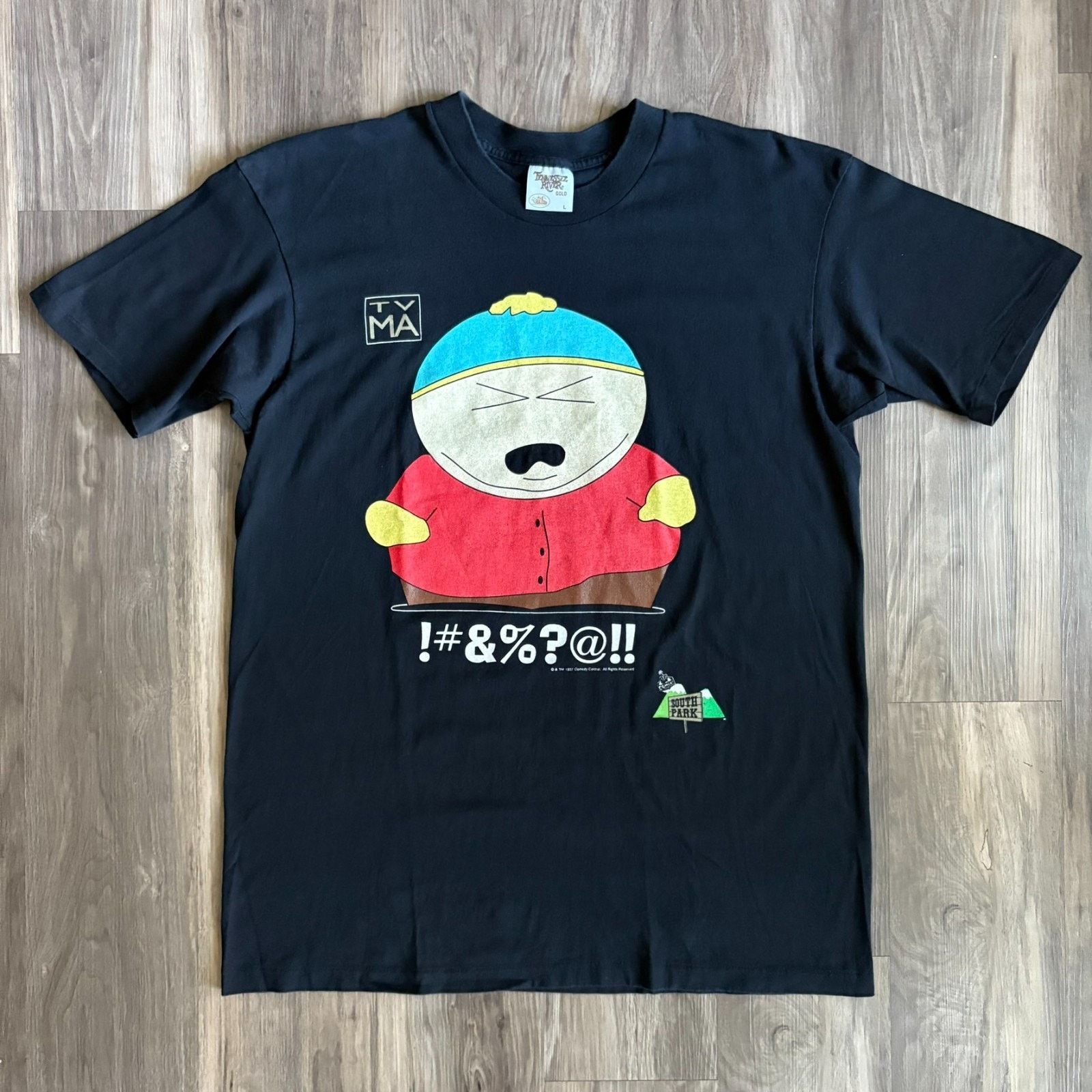 Vintage South Park Cartman T Shirt Men S Size L 1997 Hoodie, Sweatshirt | PodTeesHub.com