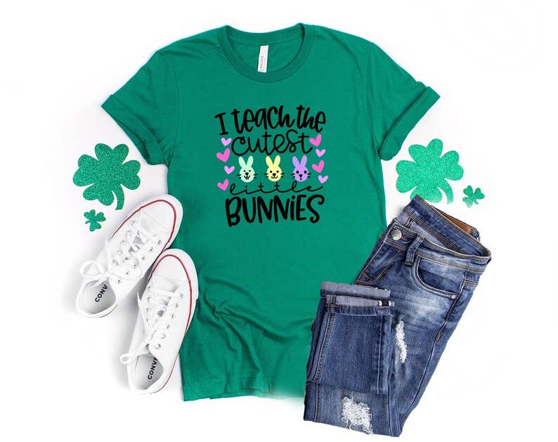 I Teach the Cutest Little Bunnies T-Shirt Hoodie, Sweatshirt | PodTeesHub.com