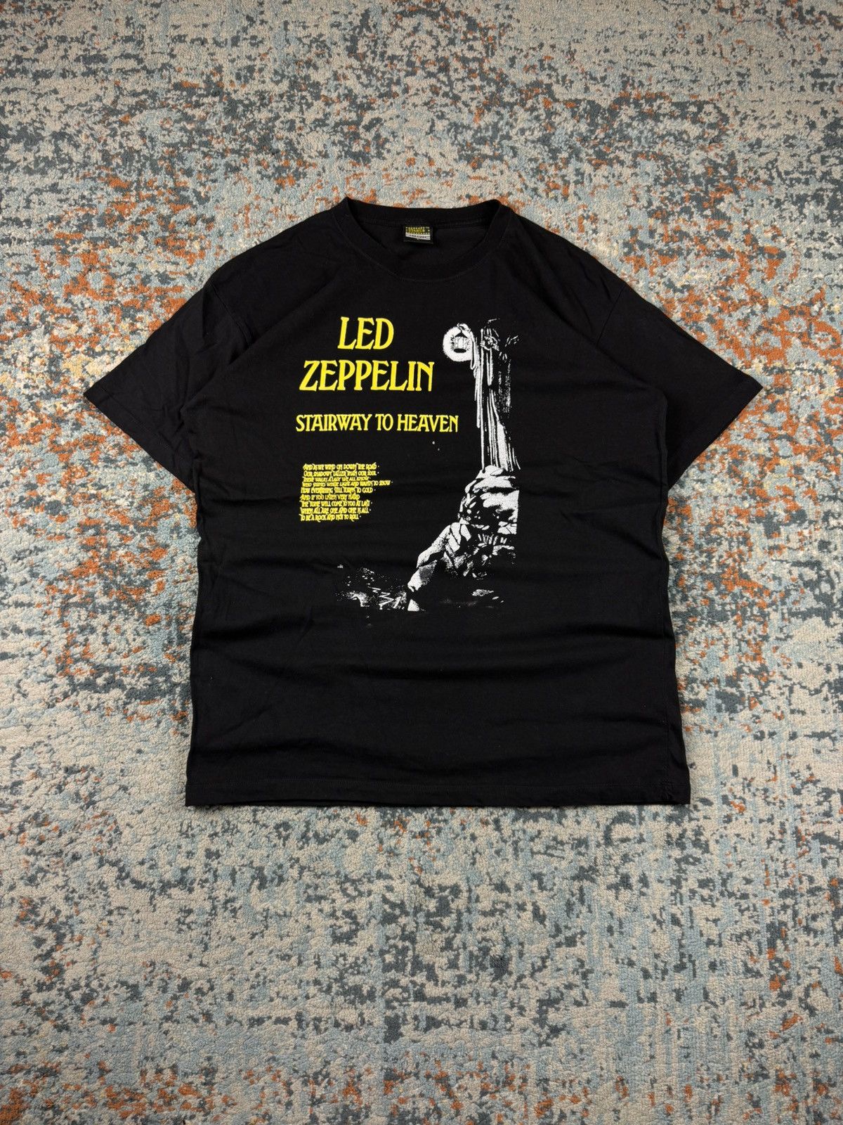 Led Zeppelin Vintage 90s Led Zeppelin Stairway To Heaven Graphic Band Tee Hoodie, Sweatshirt | PodTeesHub.com