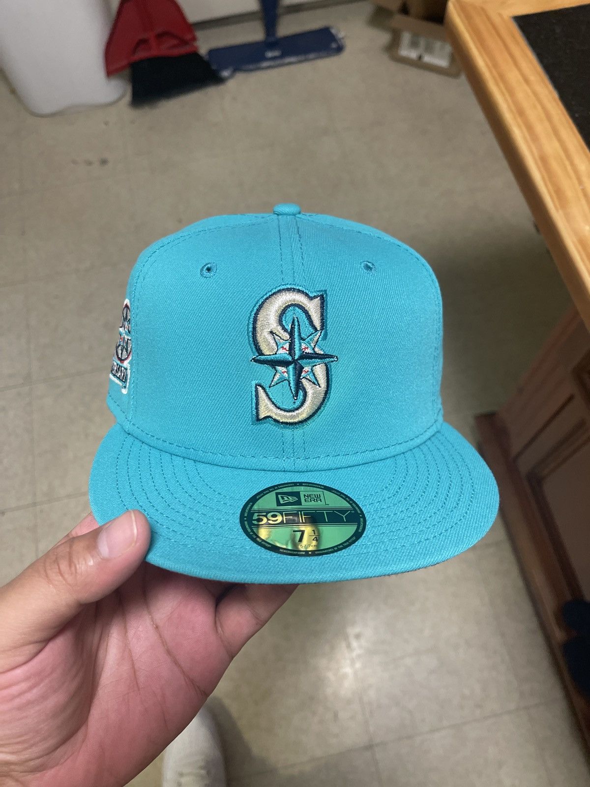 New Era Mariner Banger Teal 20th Anni Size 7 1 4 T-Shirts, Hoodie, Sweatshirt | PodTeesHub.com