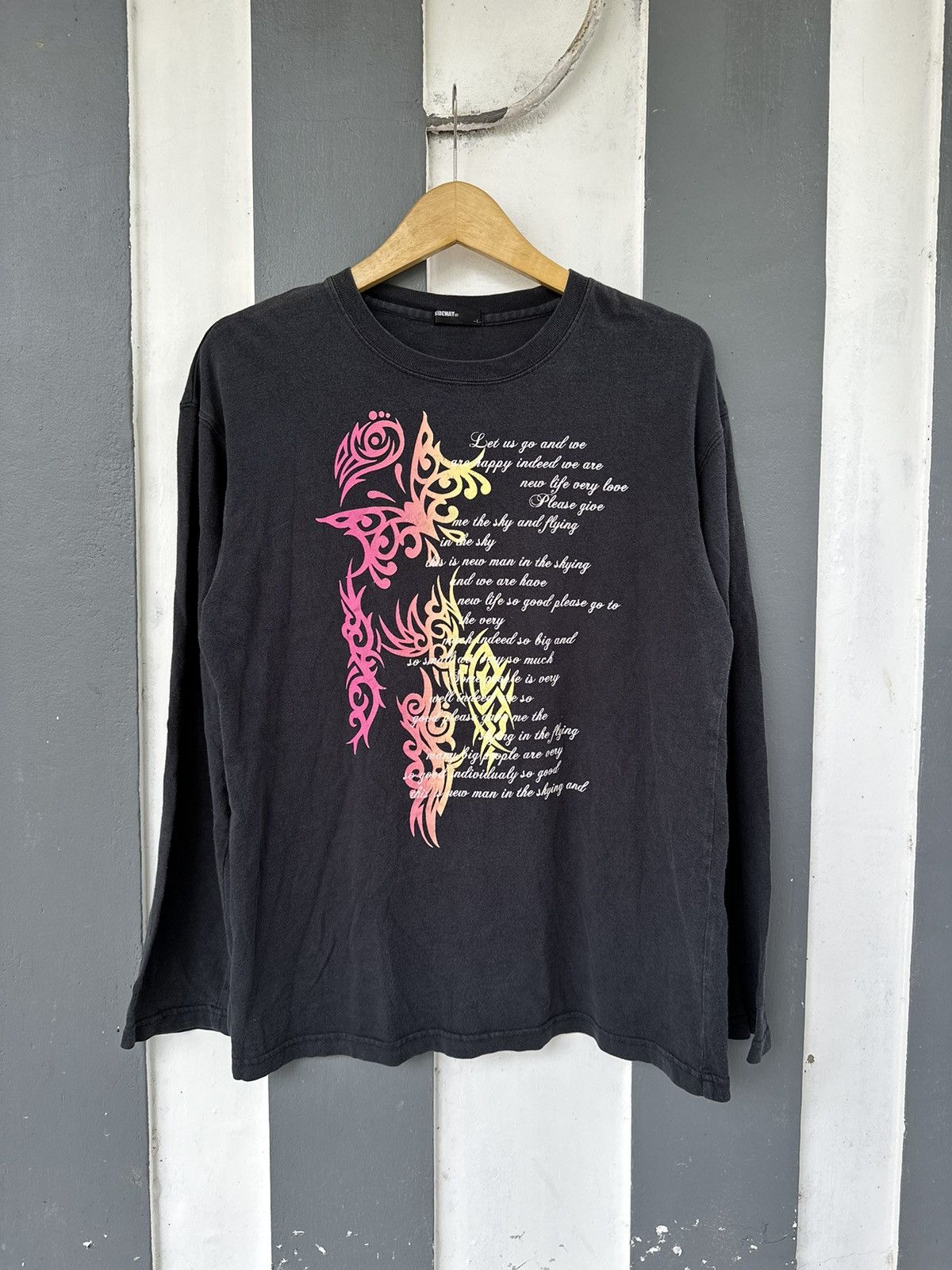 20471120 Nice Crazy Faded Sideway Poem Butterfly Sick Punk Styled T-Shirts, Hoodie, Sweatshirt | PodTeesHub.com