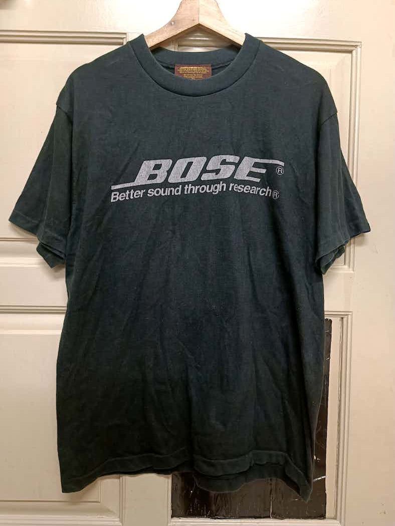 Vintage 90s T Shirt Bose Better Sound Through Research Hoodie, Sweatshirt | PodTeesHub.com