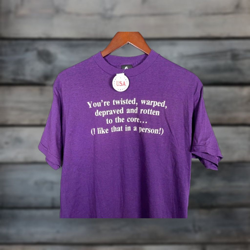 Vintage Vtg Badger Sport T Shirt Shirt Unworn Purple Short Sleeve Crew Neck Adult Small Logo Graphic Hoodie, Sweatshirt