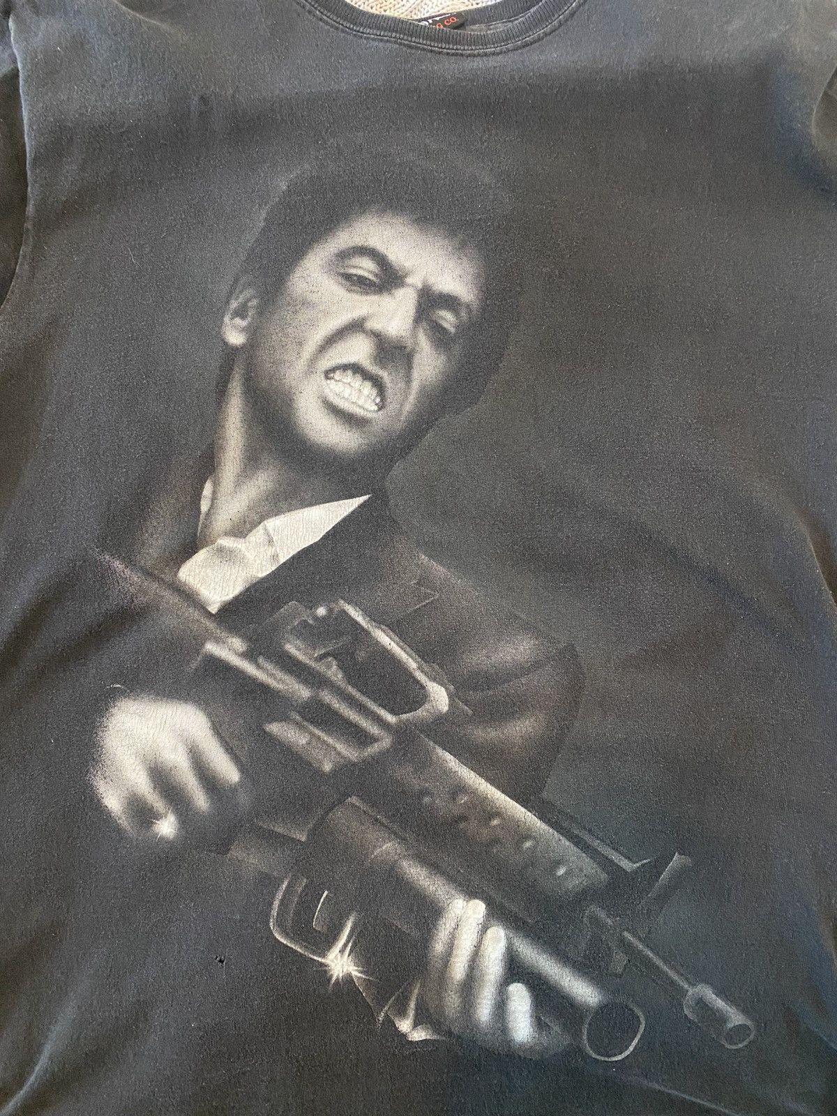 Vintage Scarface Tony Montana Big Graphic All Over Print T-Shirts, Hoodie, Sweatshirt | PodTeesHub.com