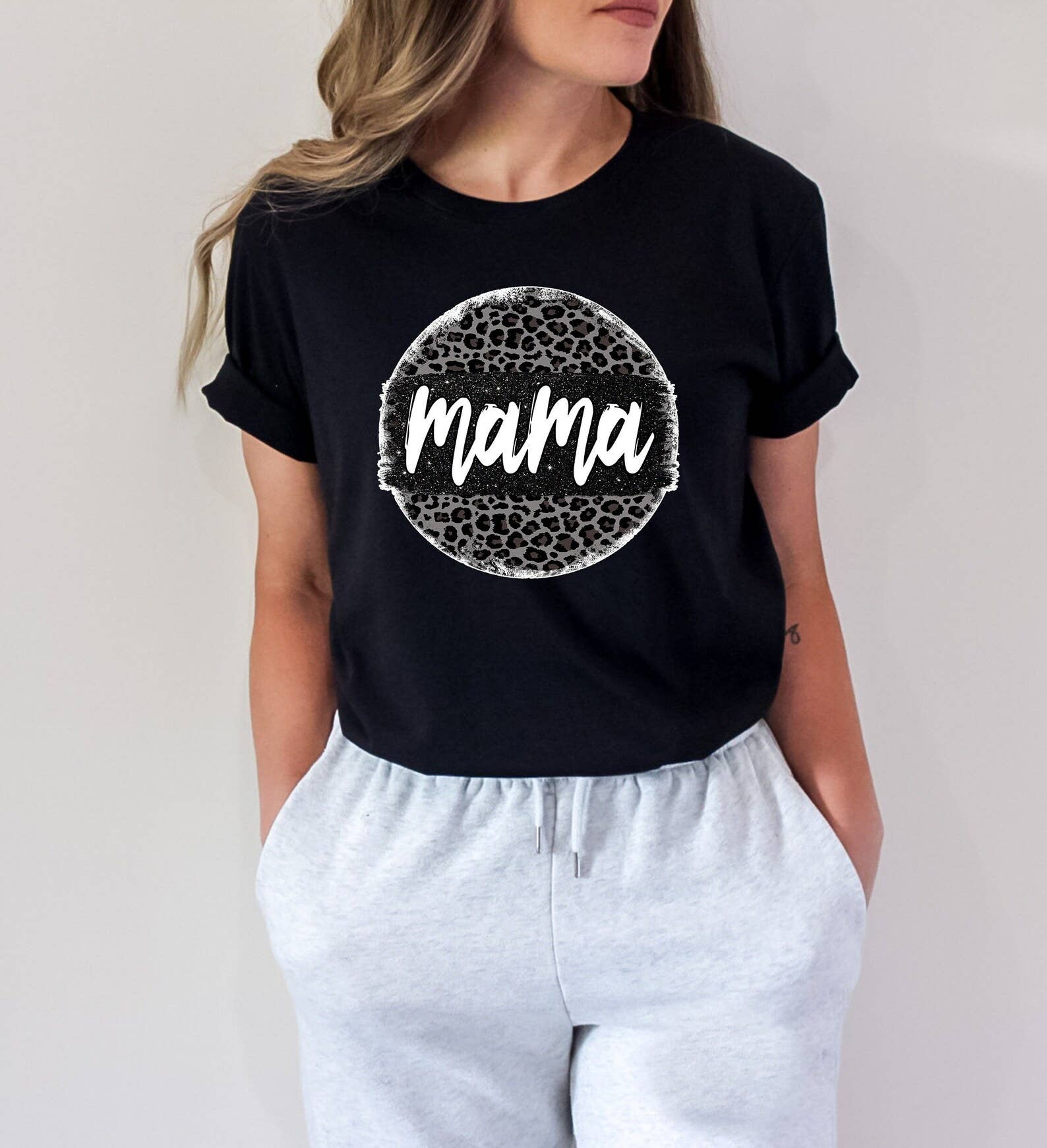 Mama Leopard T-Shirt Hoodie, Sweatshirt | PodTeesHub.com